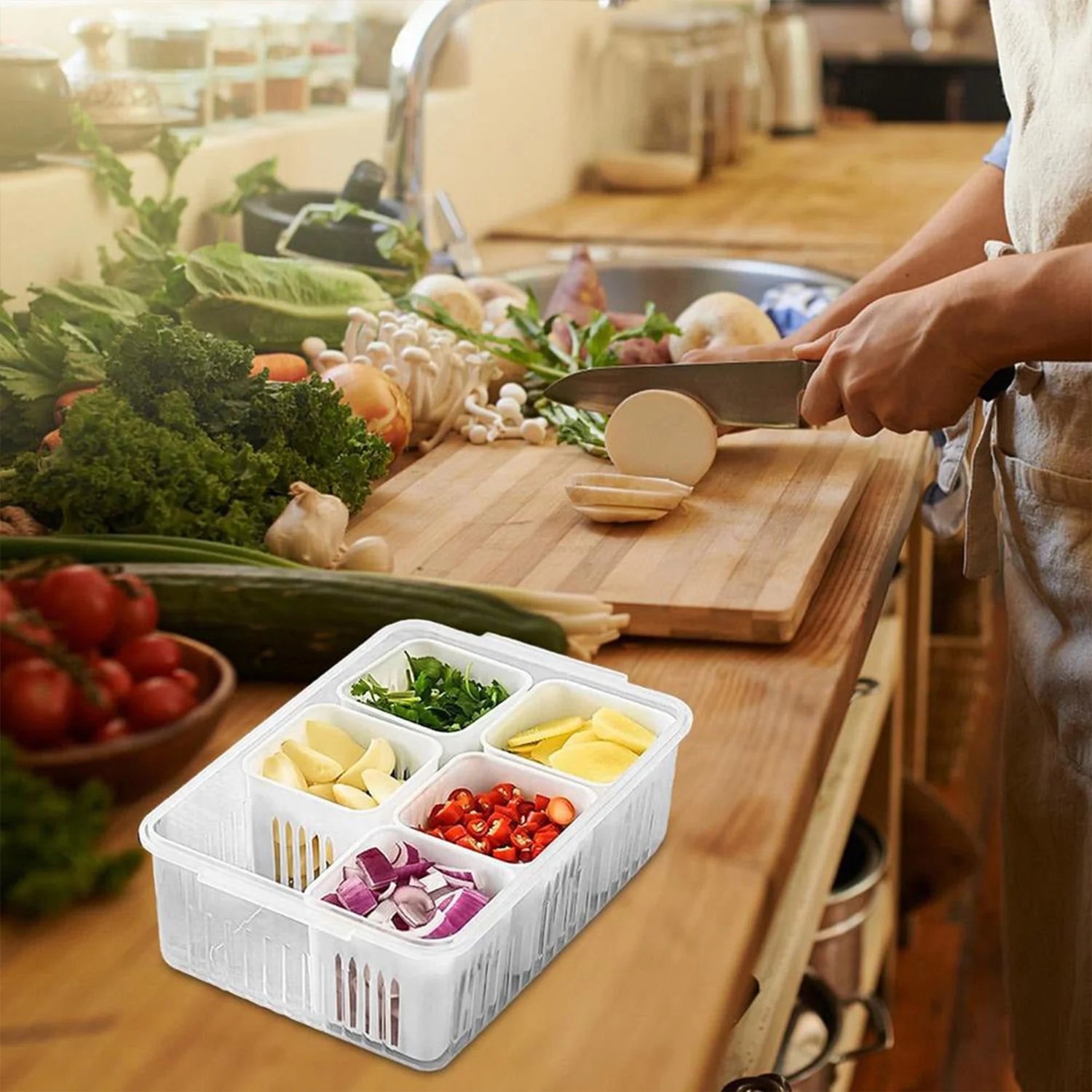 Fridge Storage Box – Airtight Food & Veggie Organizer | Tidy Table - Image 17