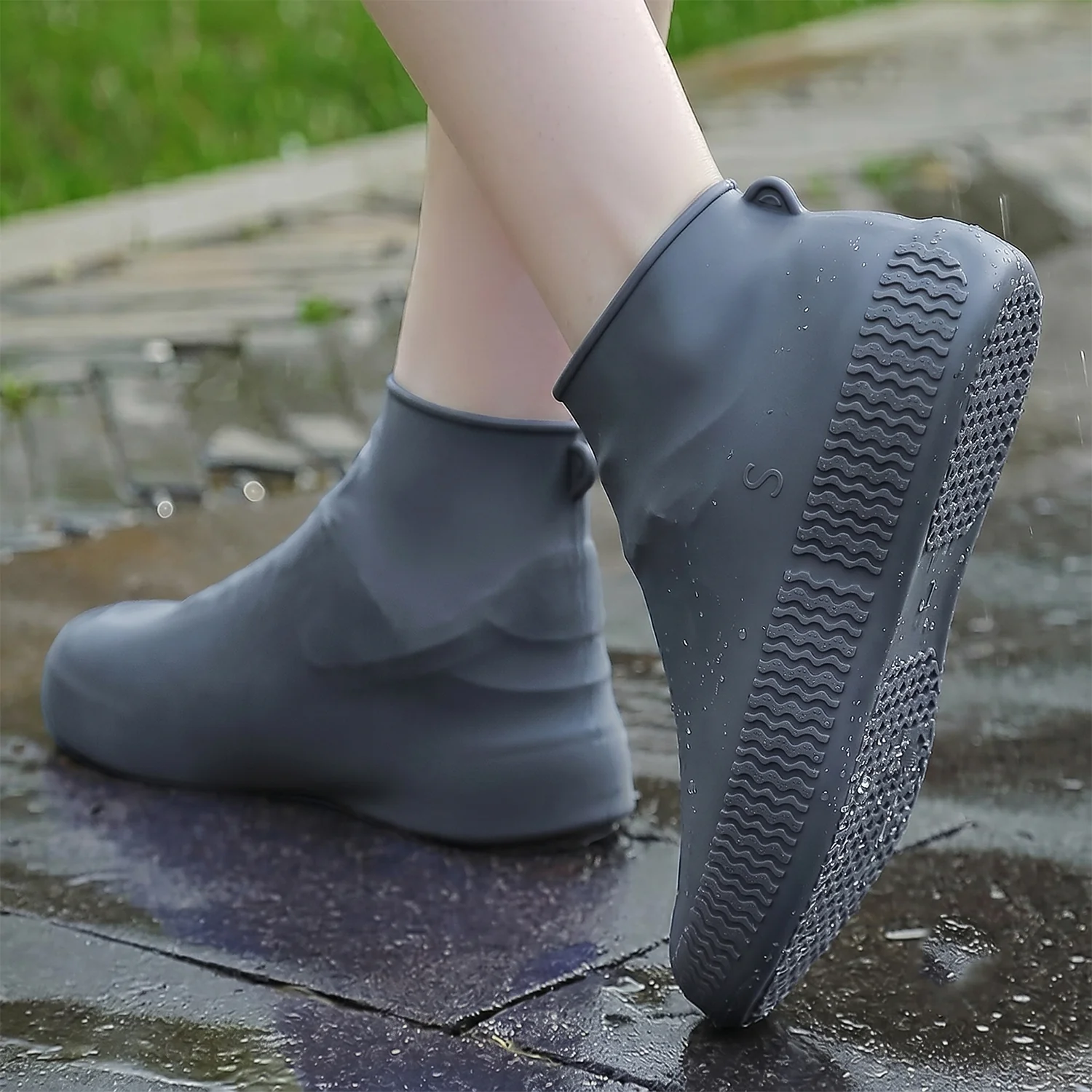Reusable Waterproof Silicone Shoe Cover – Stay Dry & Non-Slip - Image 3