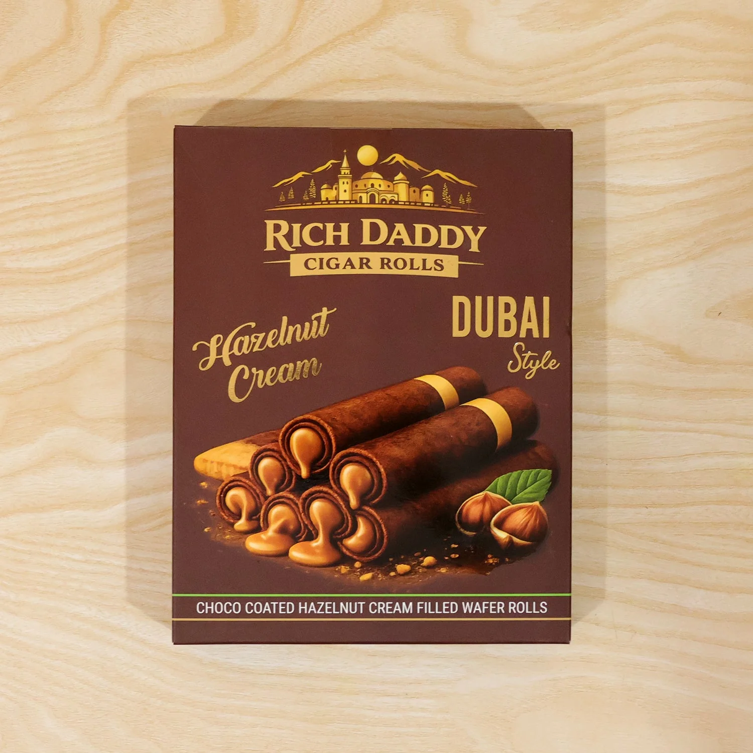 Rich Daddy Hazelnut Cream Cigar Rolls – Premium Dubai Style Snack - Image 6