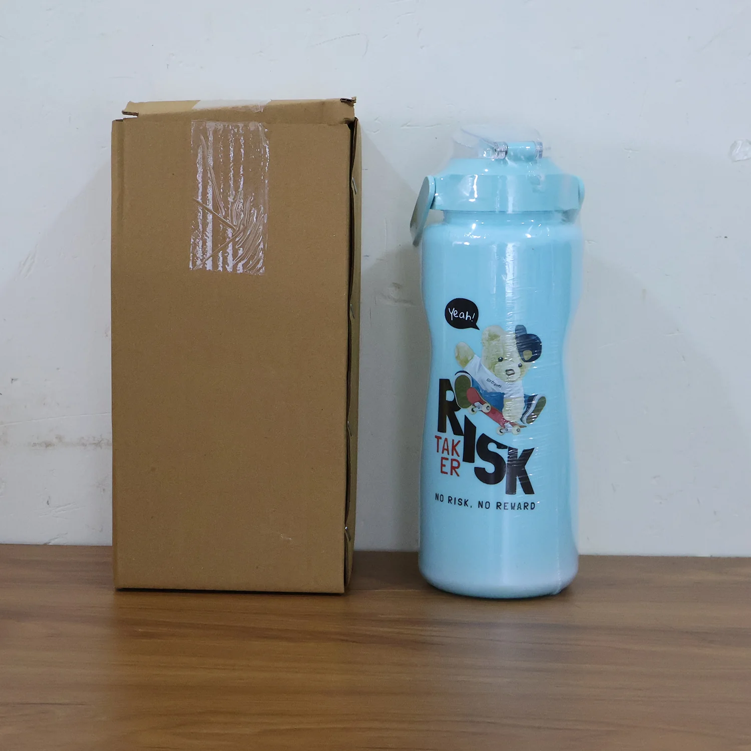 Risk Taker Printed Water Bottle Set – Leakproof & Durable 3-Pc Combo - Image 8