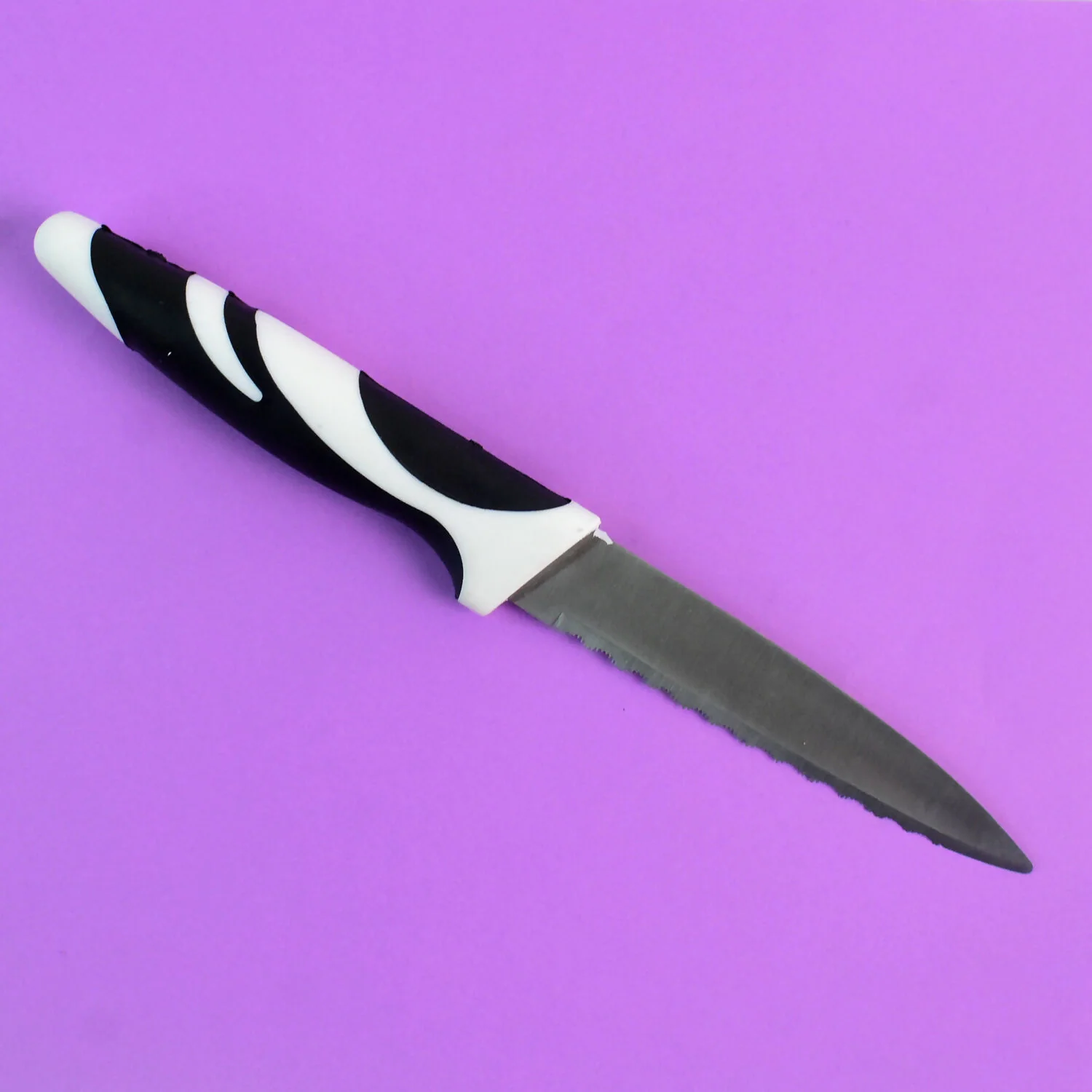 Ritu Stainless Steel Serrated Blade Zebra Kitchen Knife (1 Pc) - Image 3