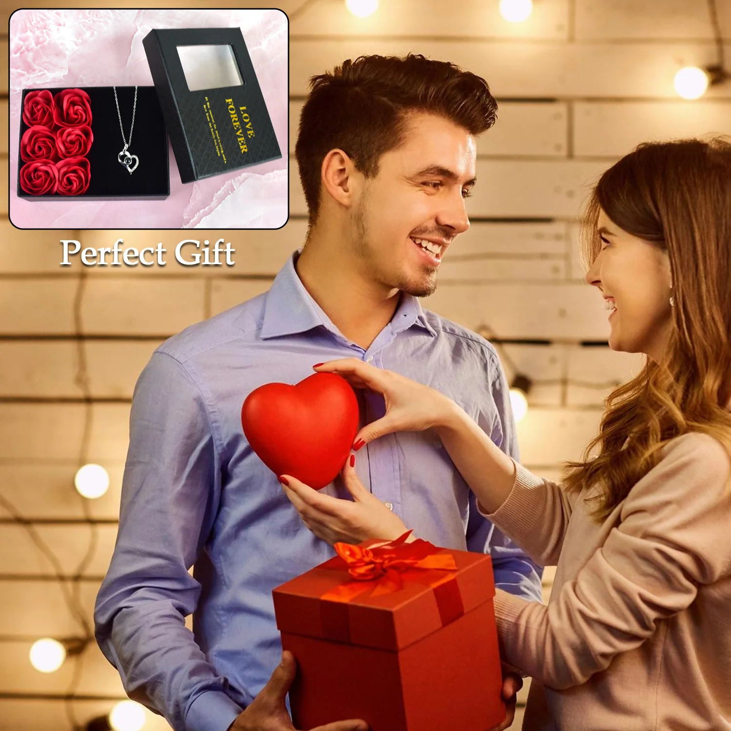 Eternal Rose Gift Box – Handmade with I Love You Necklace - Image 7
