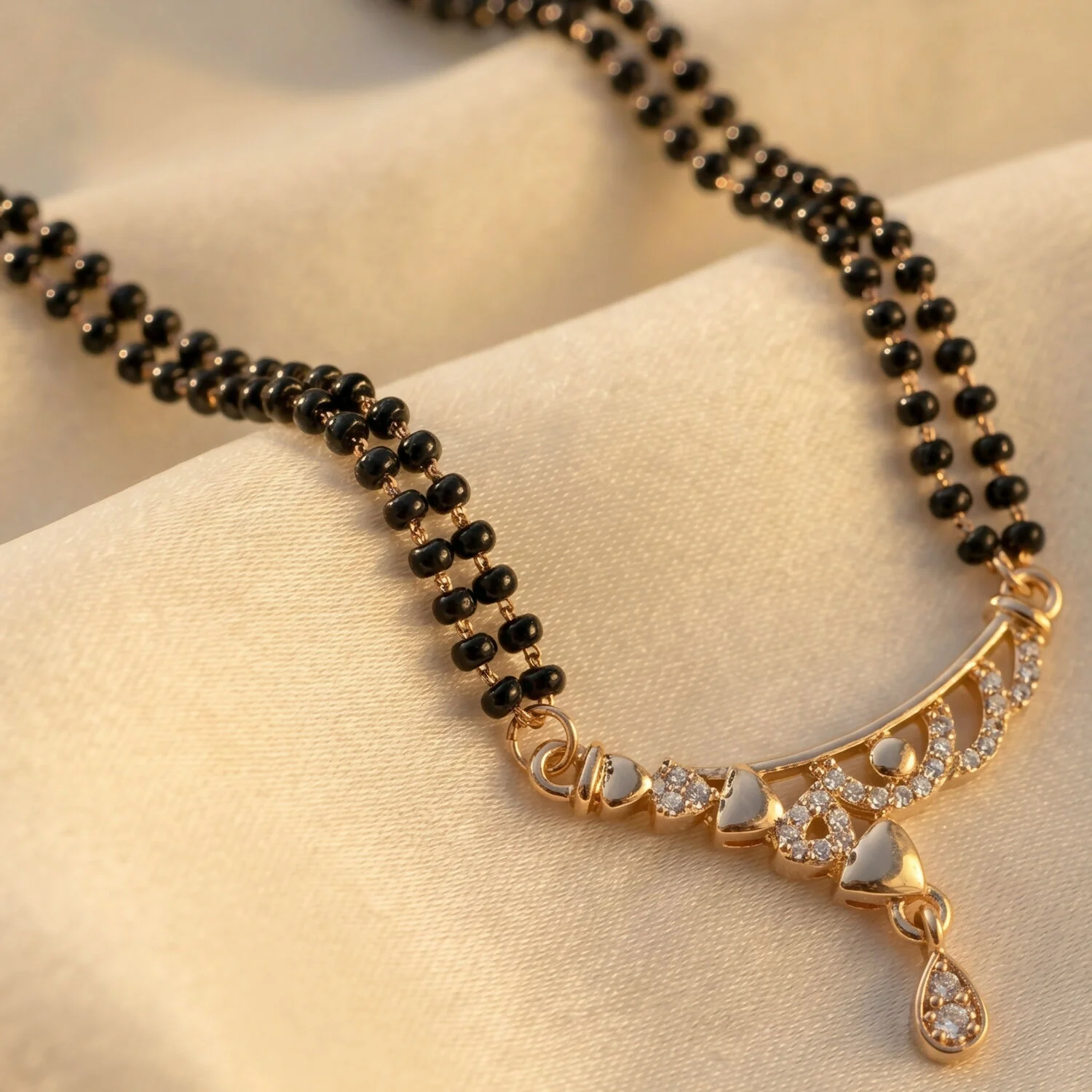 Mangalsutra with Heart Charms – Modern Design for Brides - Image 5