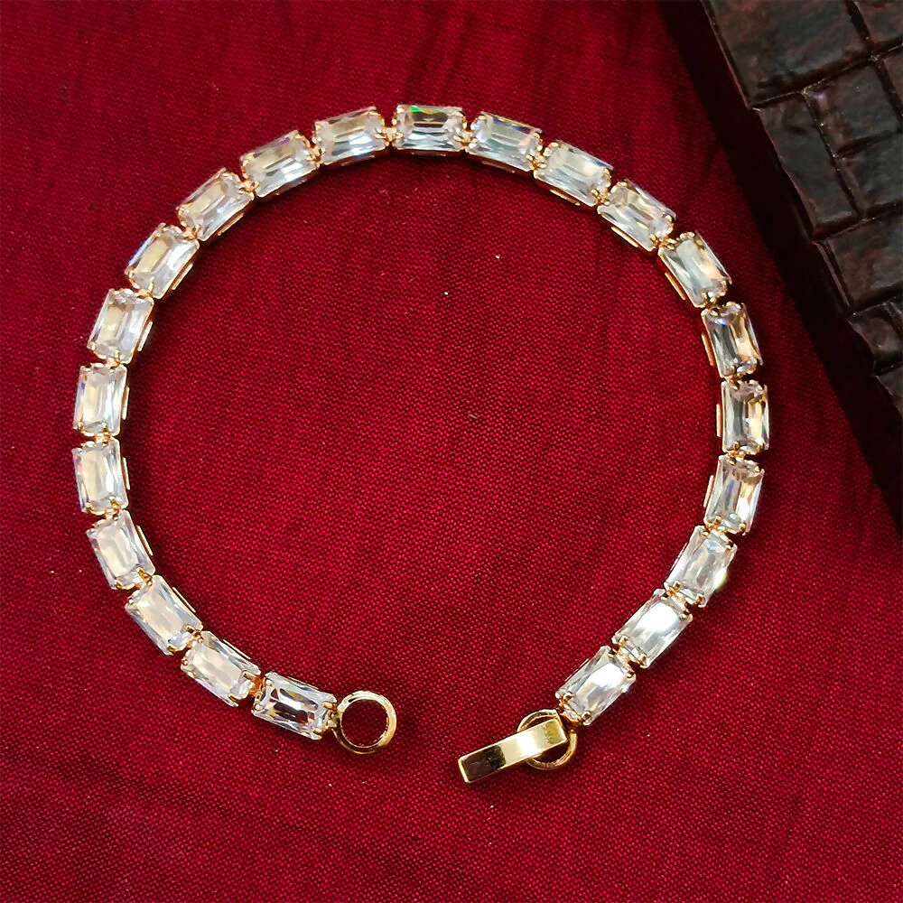 Rose Gold Plated Austrian Stone Bracelet – Elegant & Durable - Image 4