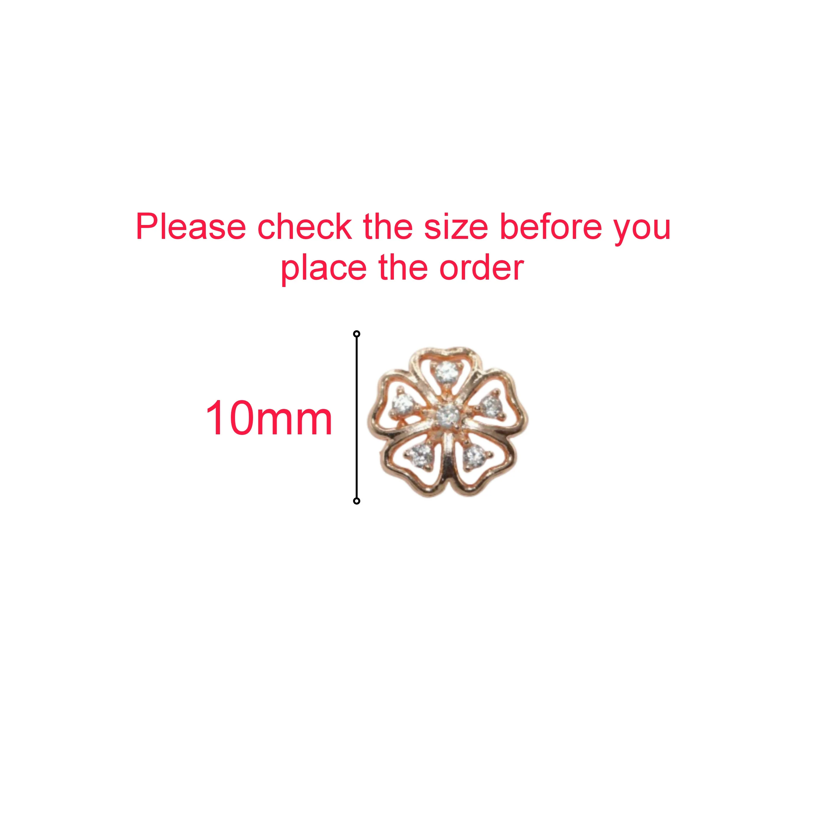 Rose Gold Floral Stud Earrings – Elegant Sparkling Cubic Zirconia - Image 4