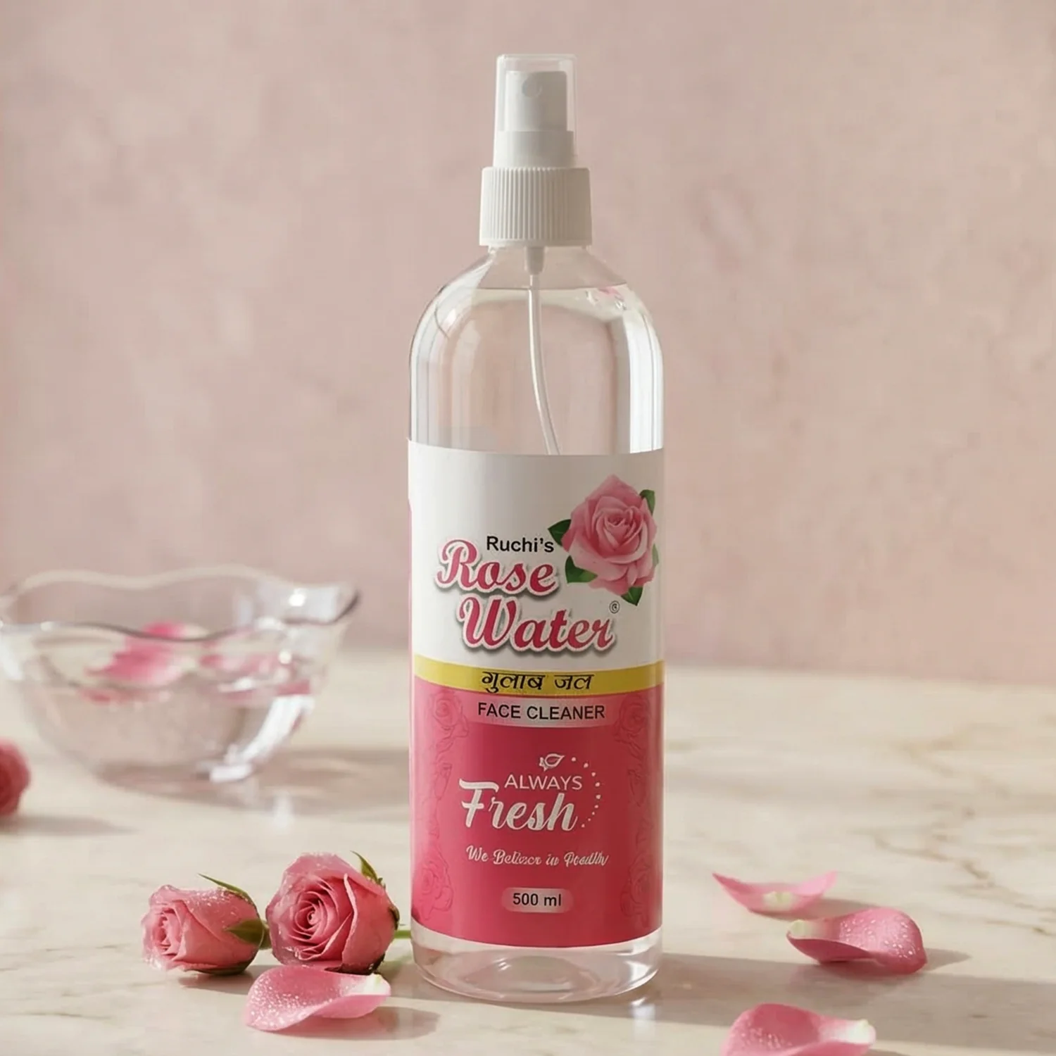 Rose Water Face Cleanser Spray – Hydrating & Refreshing Mist for Skin - Image 5