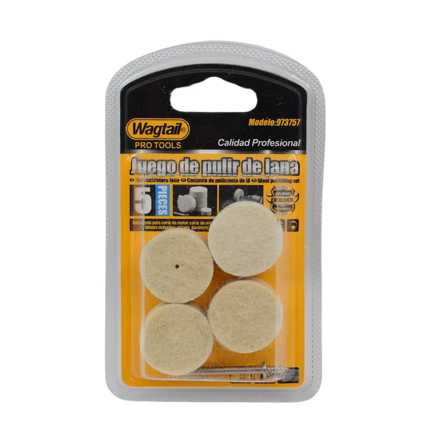 Wool Felt Polishing Pads – Rotary Tool Set (4 Pcs) | Wagtail - Image 5