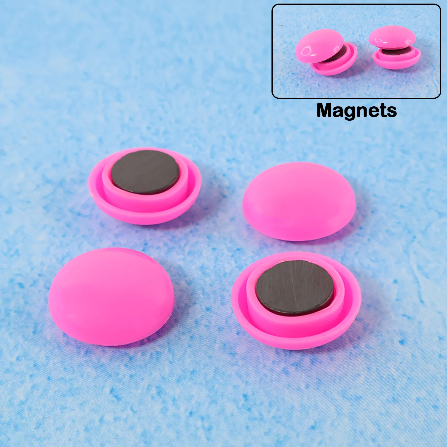 Round Fridge Magnets – Strong Grip, Scratch-Safe Buttons (4 Pcs) - Image 4
