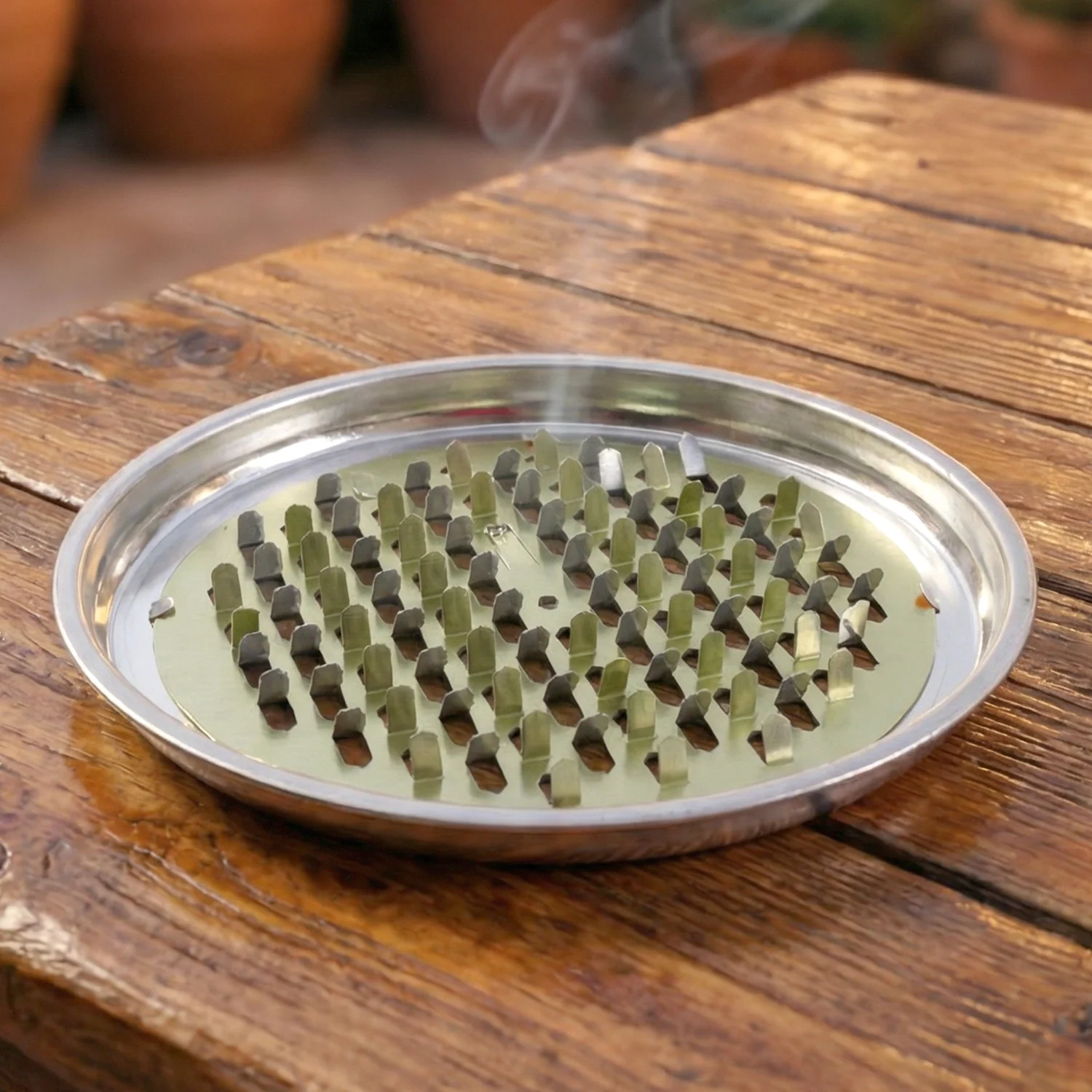 Mosquito Coil Stand – Durable Round Metal Holder with Ash Tray - Image 7