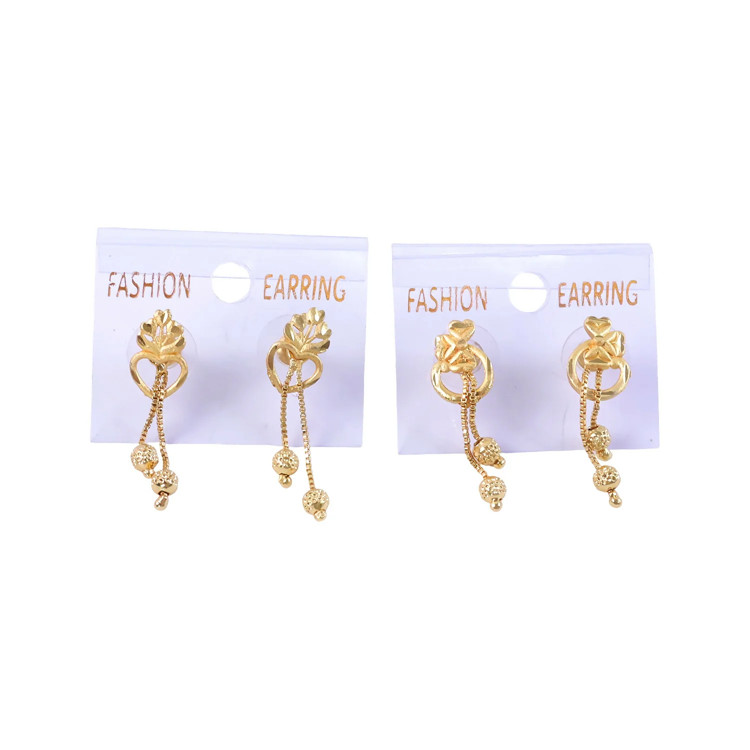 Floral Heart Drop Earrings – Elegant Traditional Jewelry for Women - Image 5
