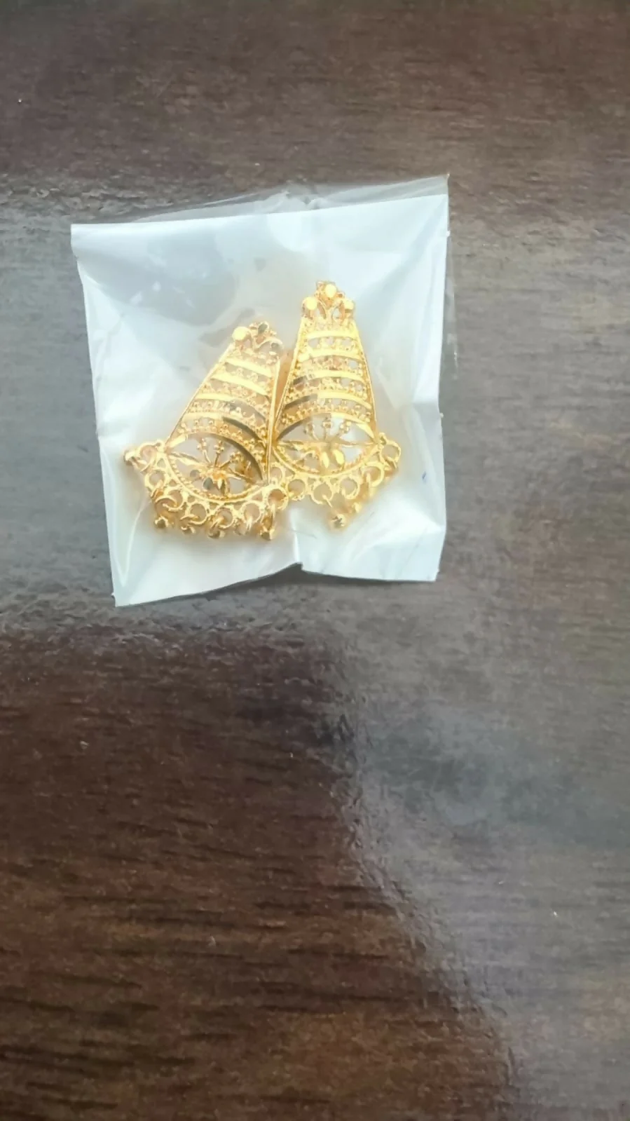 Gold Plated Jhumka Earrings – Royal Ethnic Fancy Design - Image 5