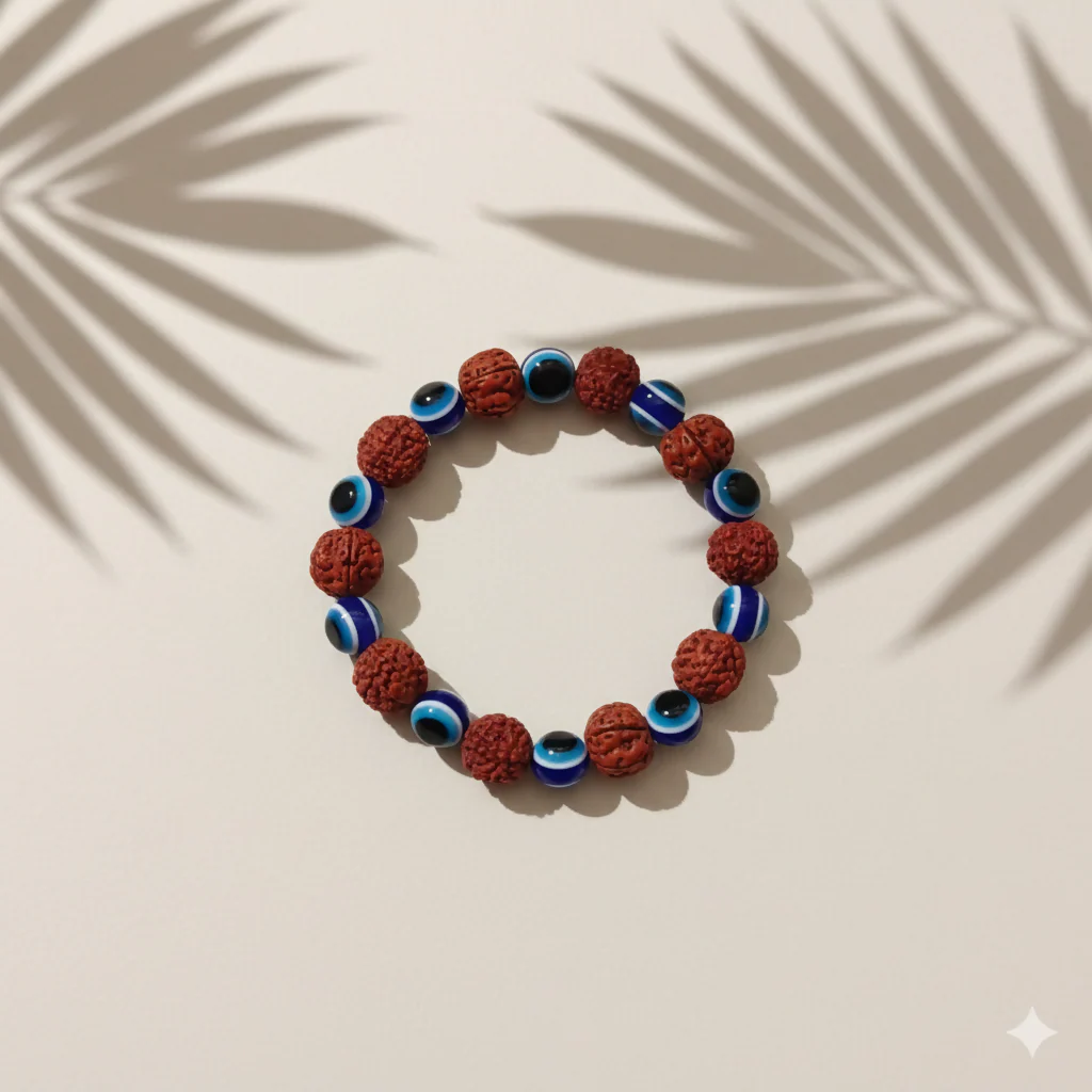 Rudraksha Beads Bracelet – Calming Spiritual Protection - Image 3