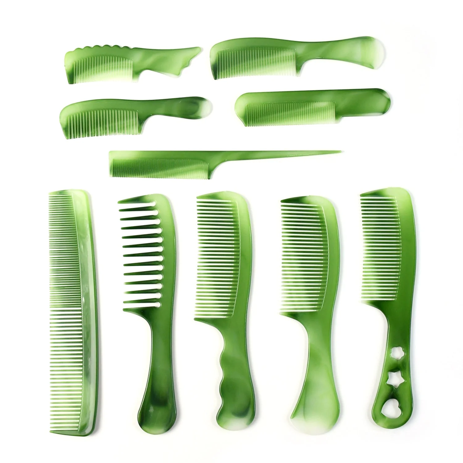 Salon Multipurpose Hair Comb 10 Pc Set Styling Grooming Professional Use (1 Set) - Image 5