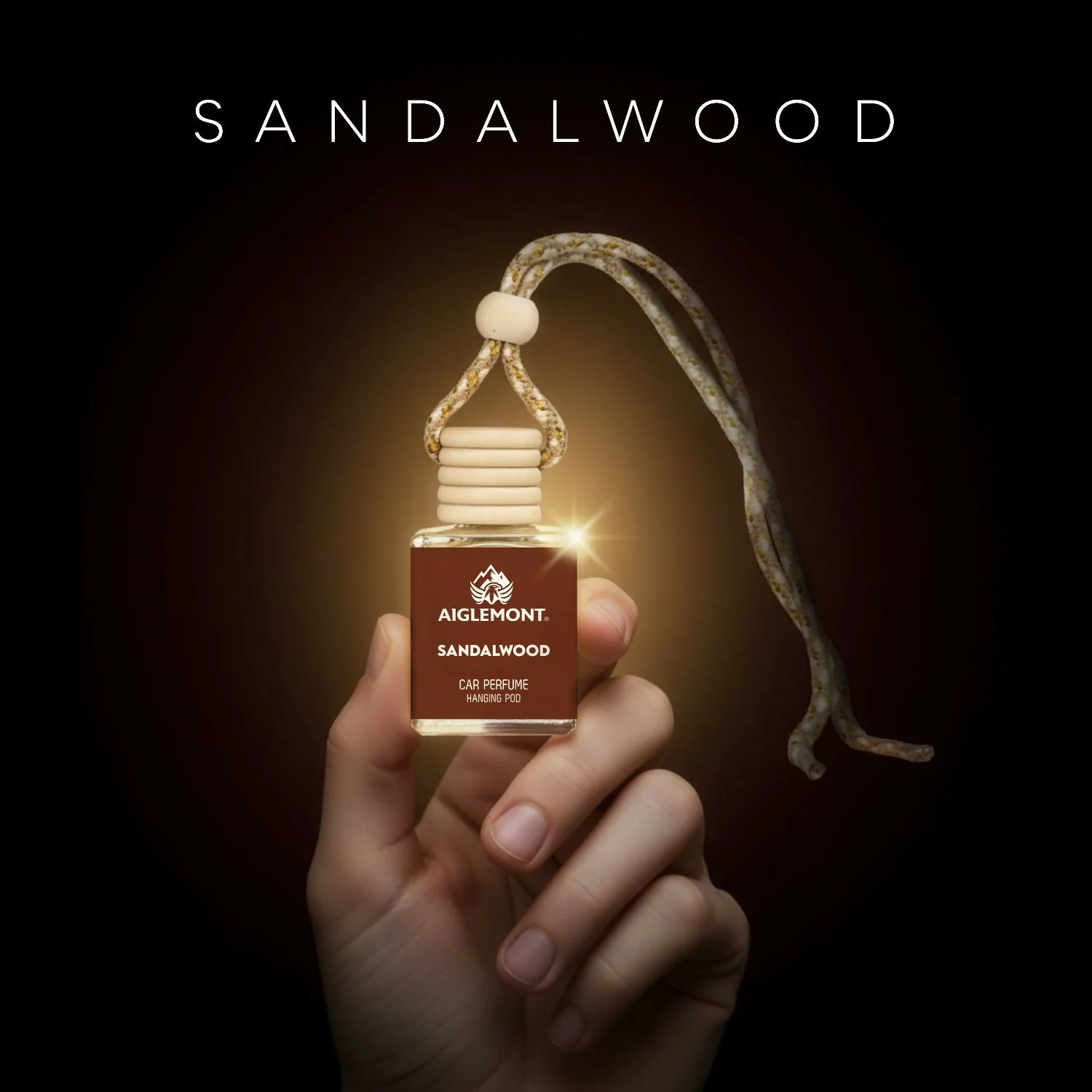 Sandalwood Car Perfume – Long-Lasting Hanging Fragrance