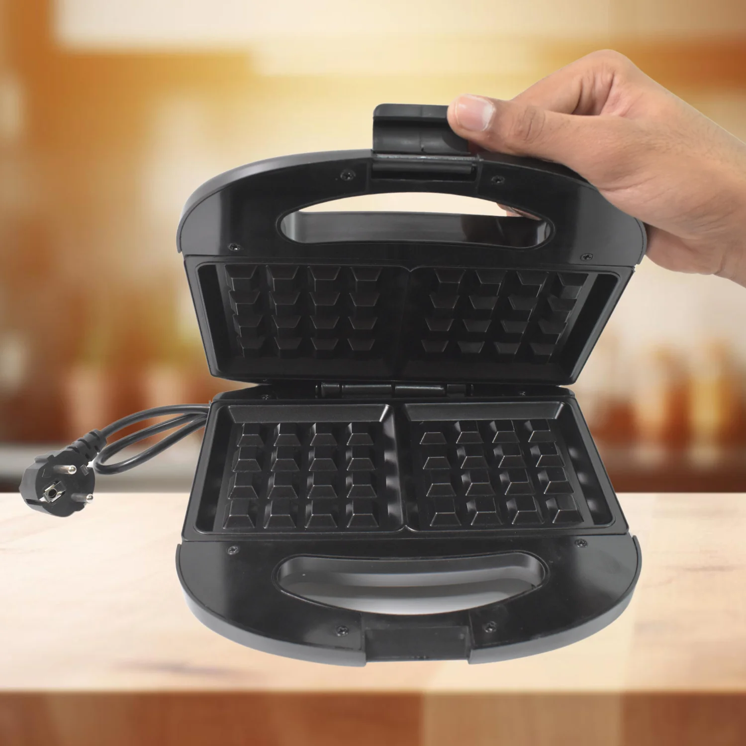 Sandwich Maker – Non-Stick, 2 Square Slice Toaster | Dabster - Image 3