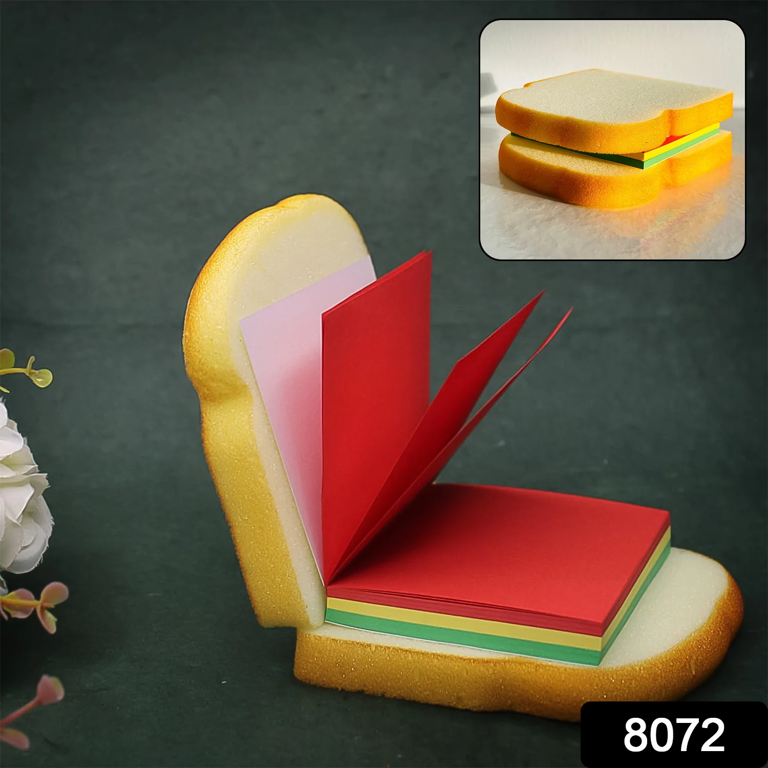 Sandwich Sticky Notes – 80 Multicolor Pages | Foloria - Image 2