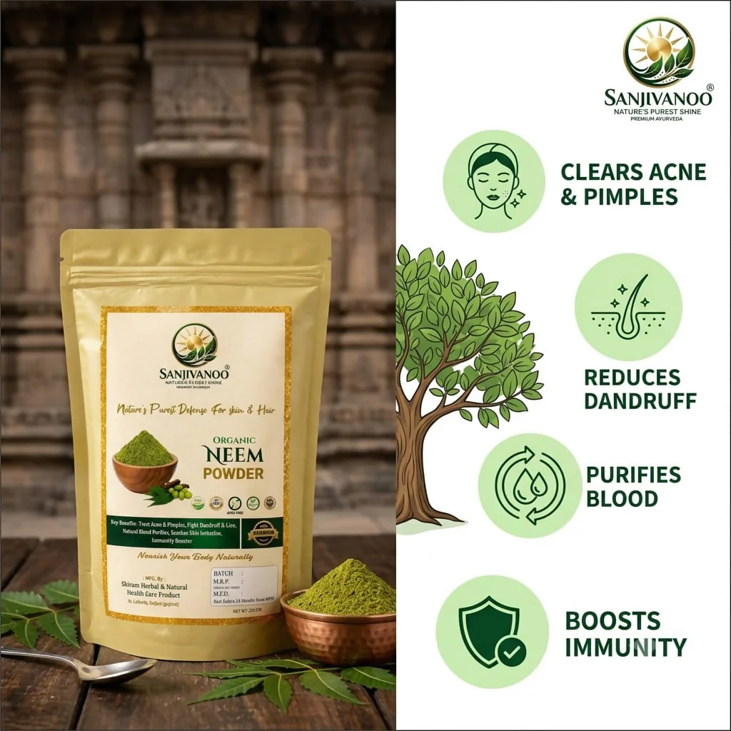 Sanjivanoo Neem Powder Skin Detox Anti Acne Herbal Care (200 GM) - Image 6