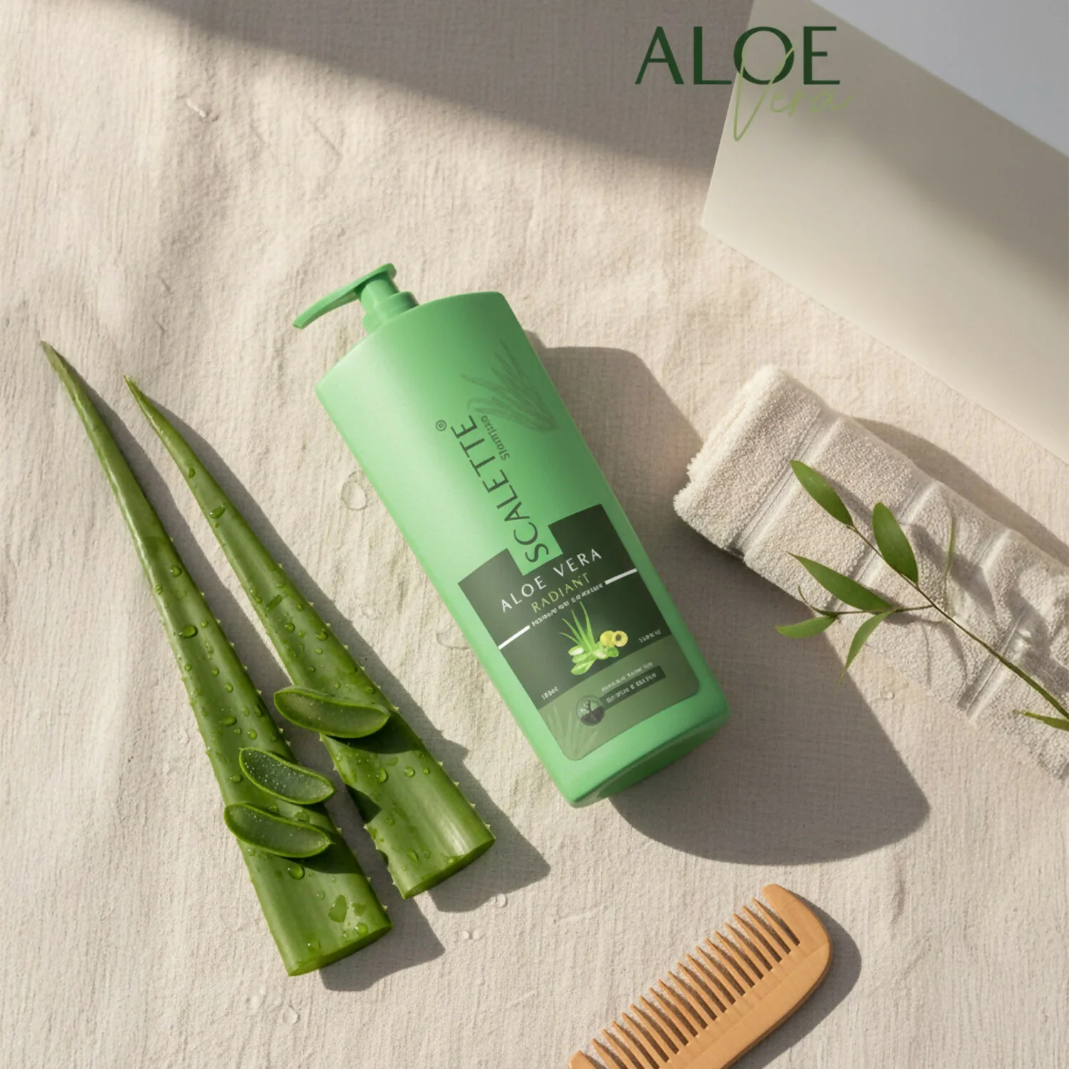 Aloe Vera Radiant Shampoo & Conditioner – Smooth, Shiny Hair Care - Image 3