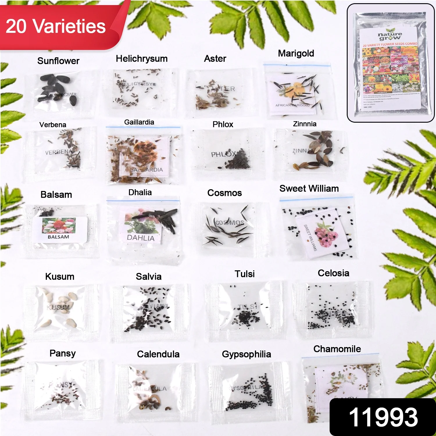 Flower Seeds Combo – 20 Varieties for Vibrant Gardens - Image 2