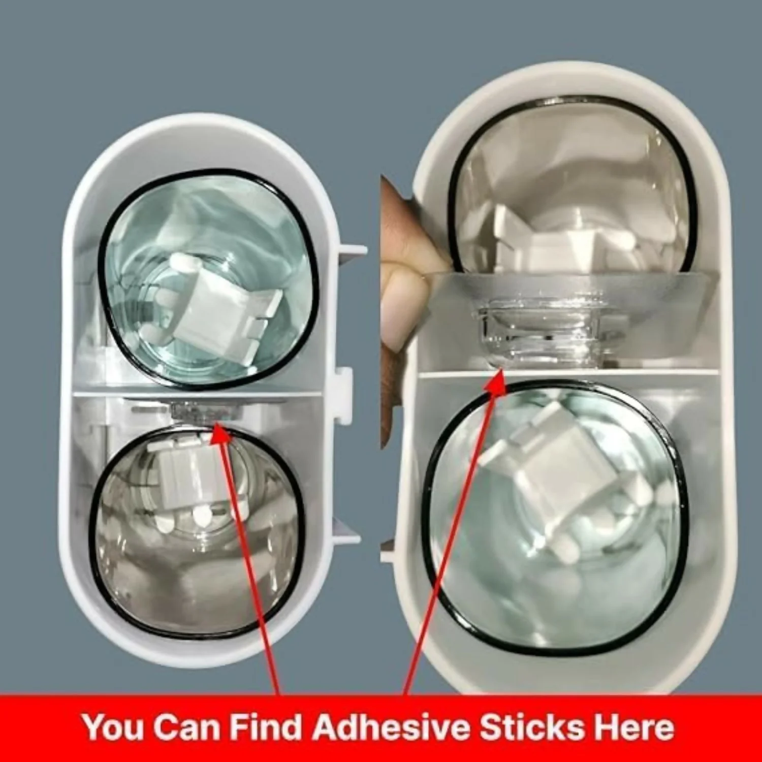Self Adhesive Toothbrush Holder – Wall Mount with Drainage Design - Image 4