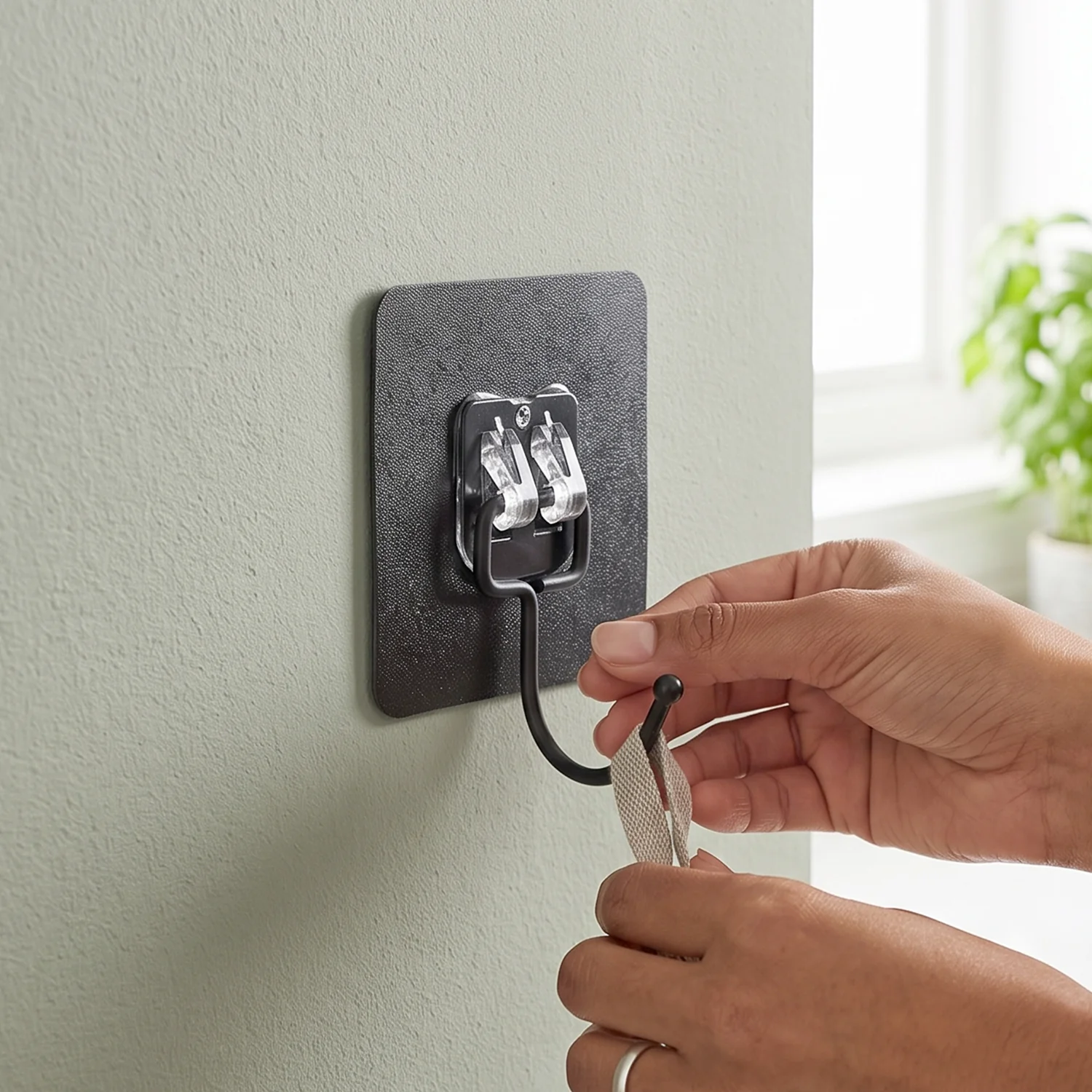 Self Adhesive Wall Hooks, Strong Transparent Sticky Hooks for Home (5 Pcs Set) - Image 9