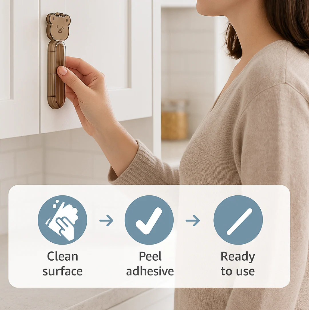 Push Pull Helper Door Handles – Easy Self-Stick Installation, 2 Pack - Image 12