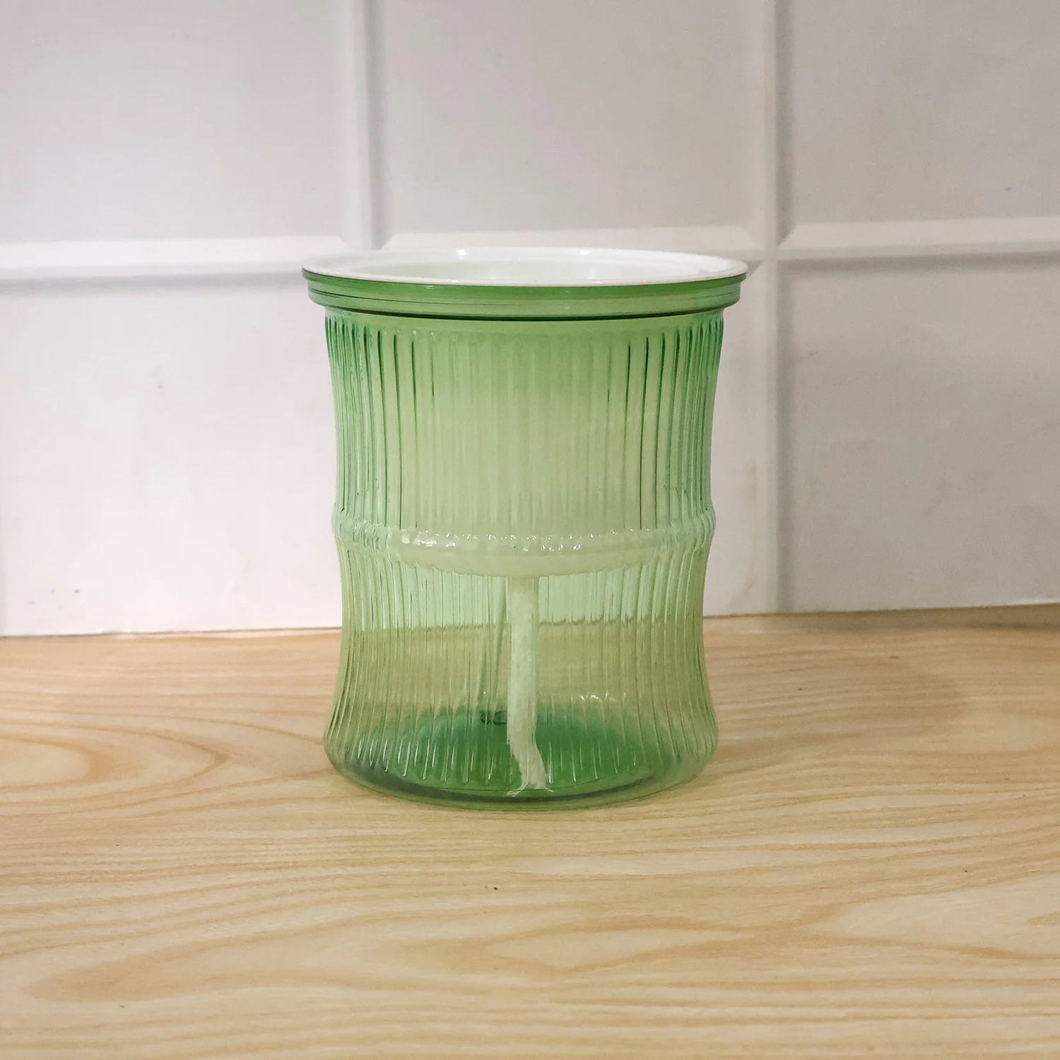 Self-Watering Bamboo Style Plastic Flower Pot – Easy Indoor Plant Care - Image 9