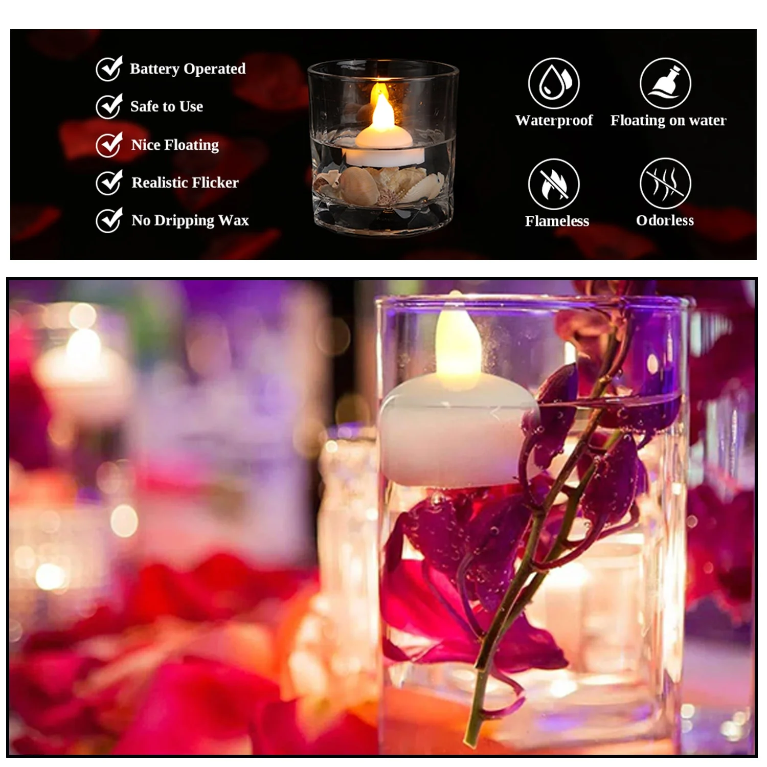 Flameless Floating Candles – Safe & Long-lasting Water Decor - Image 10
