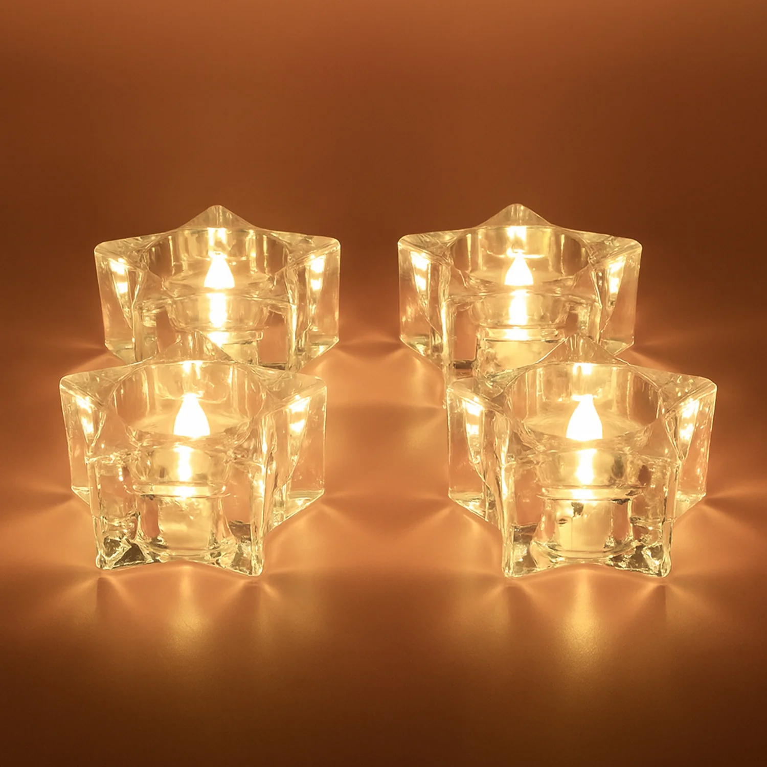 LED Crystal Effect Flameless Candles – Set of 12 Decorative Tealights - Image 6