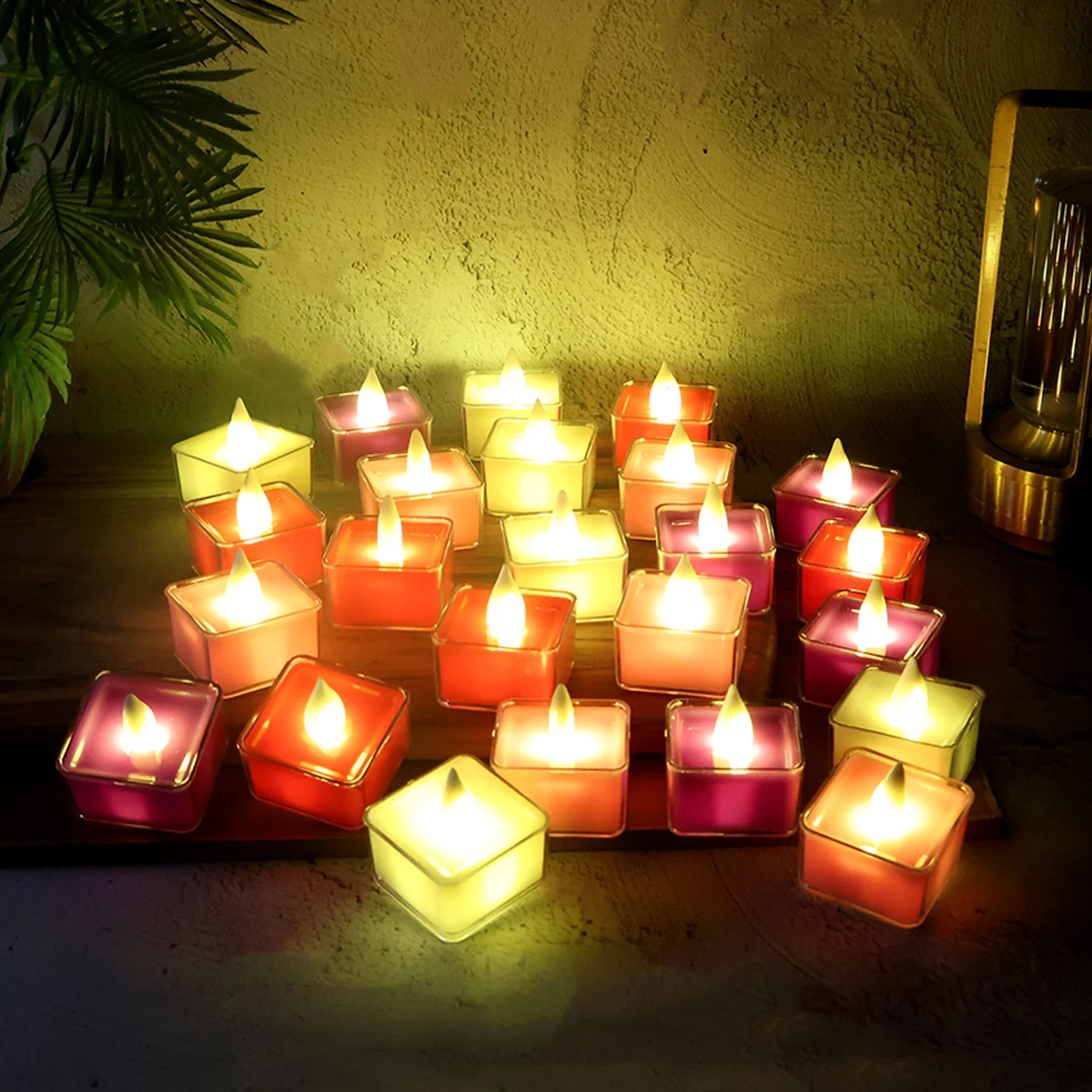 LED Tealight Candles – Set of 24 Multi-Color Flameless Lights - Image 4