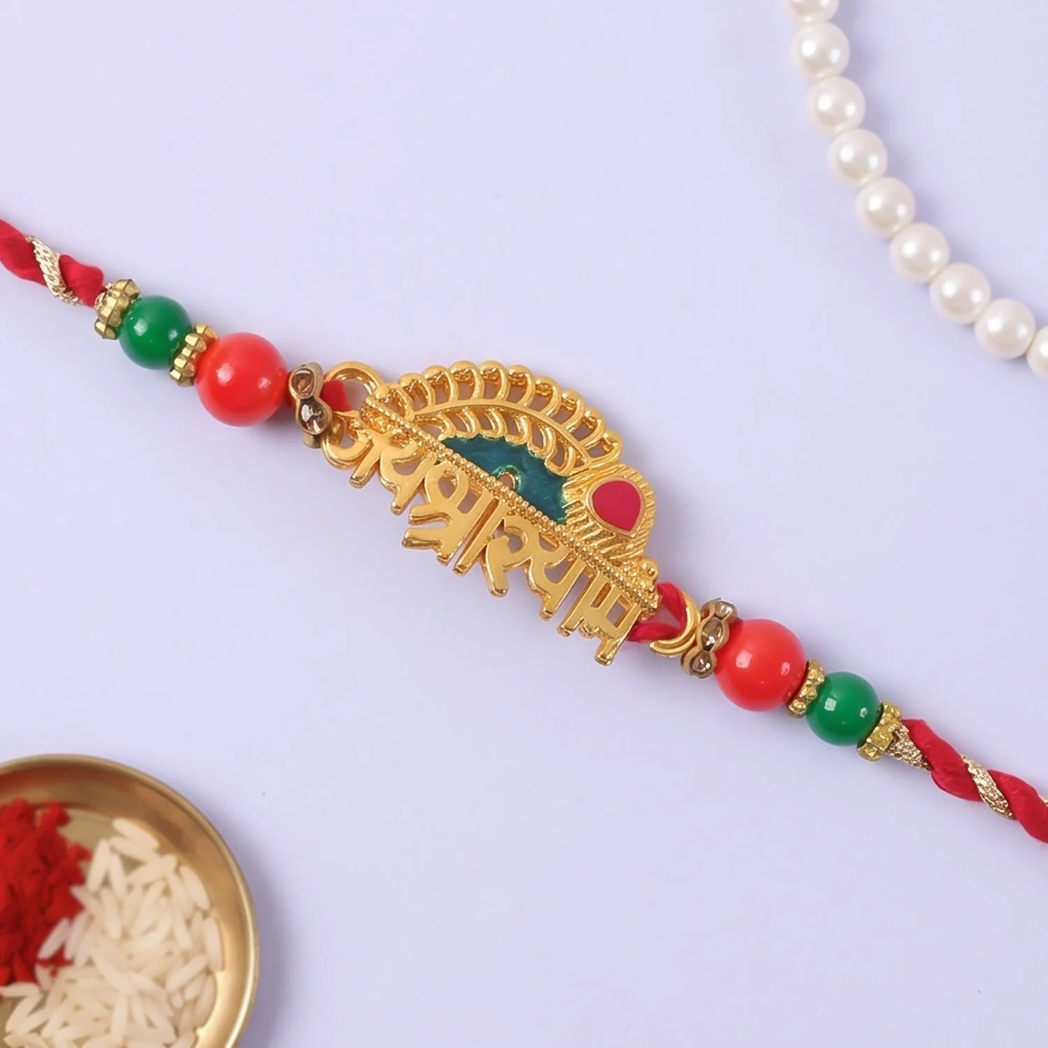 Shree Shyam Green Rakhi for Brother Bhai Raksha Bandhan Festival Special Gift - Image 4