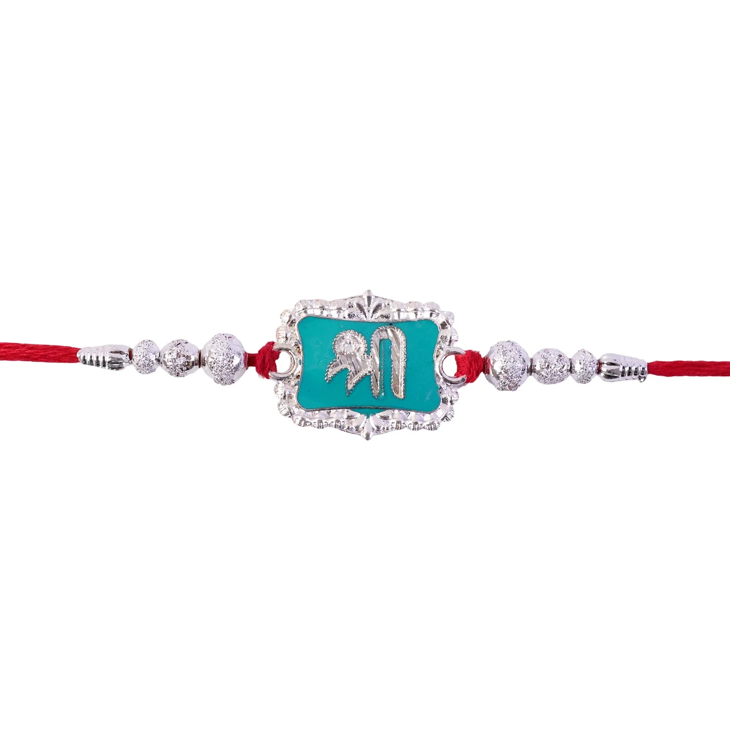 Shree Text Stone Studded Designer Rakhi for Brother - Image 5