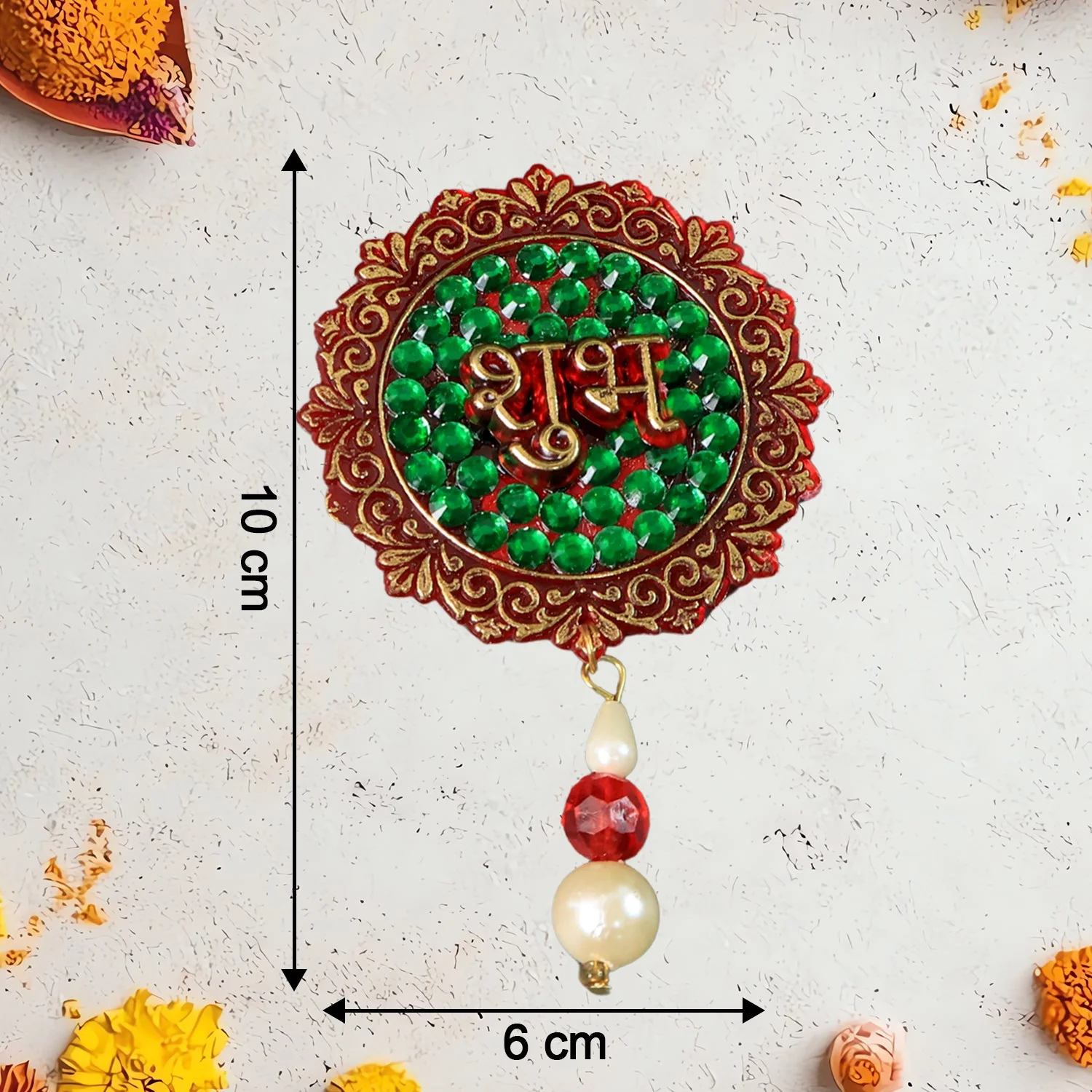 Shubh Labh Decorative Door Hanging – Beaded Festival Wall Décor Set - Image 4