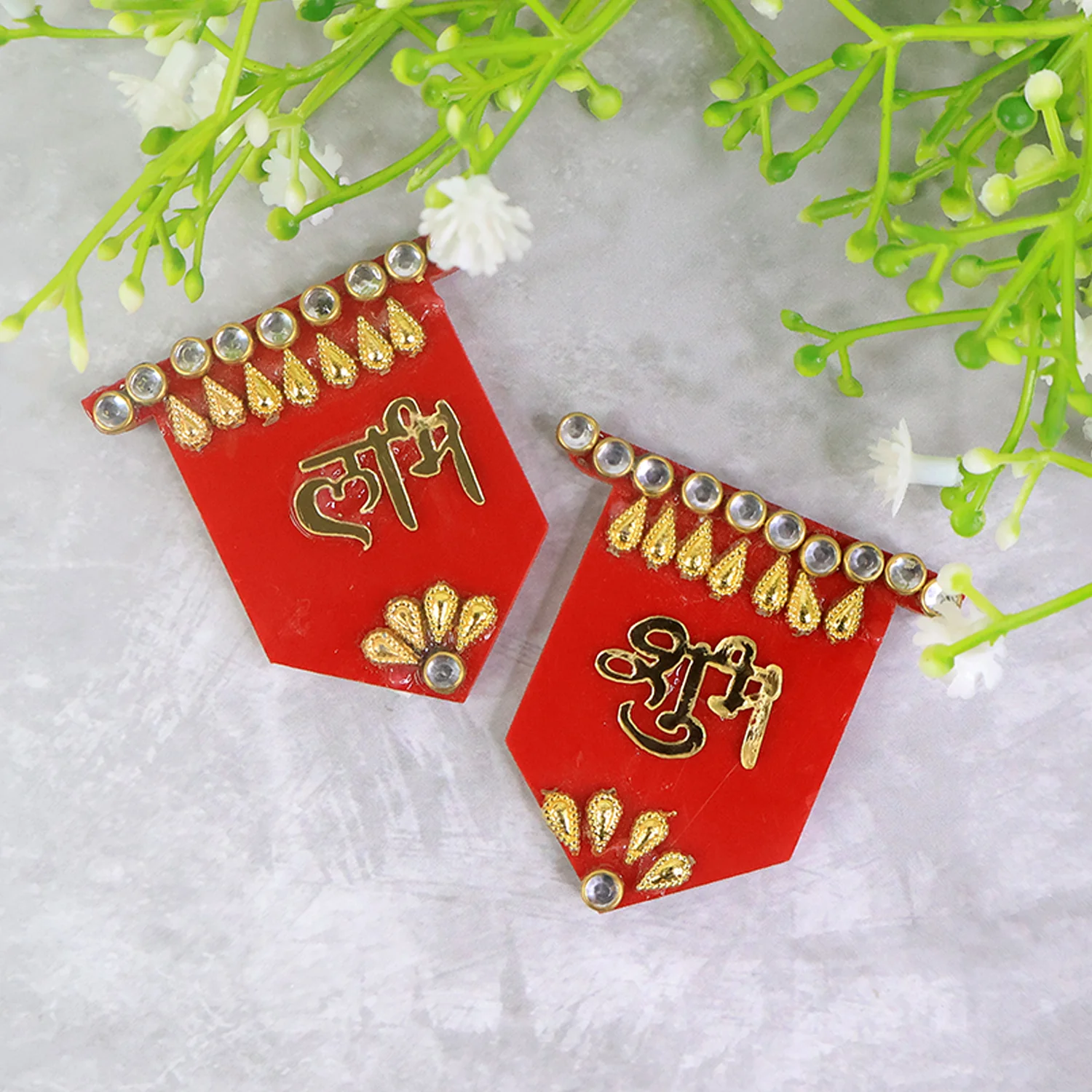 Shubh Labh Wall Hangings – Traditional Decorative Set of 2 for Prosperity - Image 4