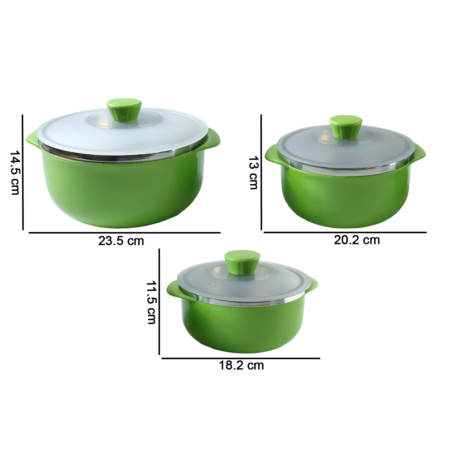 Multipurpose Kitchen Serving Bowl Set – Durable & Stackable 3-Piece - Image 6