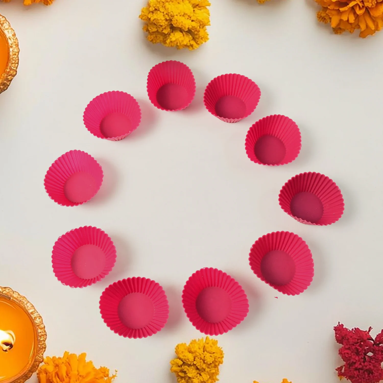 Silicone Cupcake Moulds – Flexible, Non-Stick Set of 10 - Image 3
