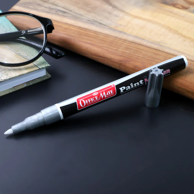 Silver Paint Marker Pen – Extra Fine Permanent Metallic Ink - Image 2