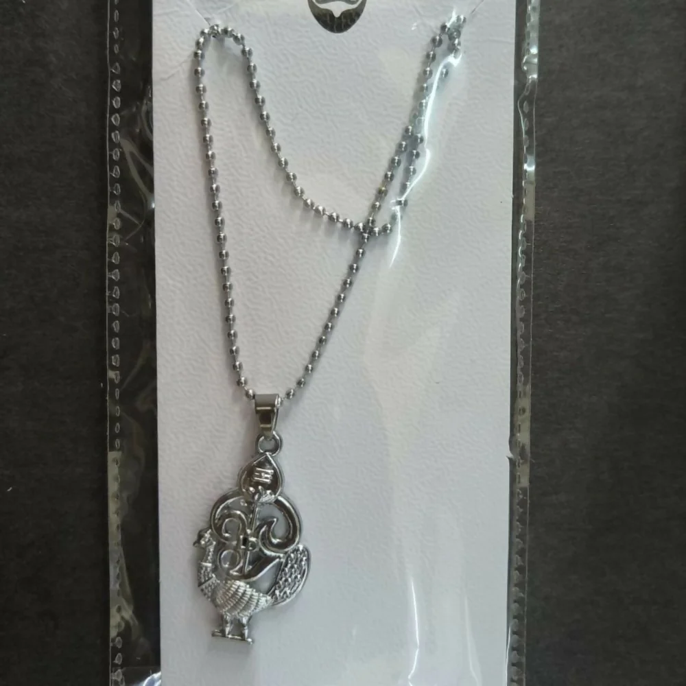 Silver-Plated Peacock Pendant Chain – Elegant Ethnic Necklace for Men - Image 4