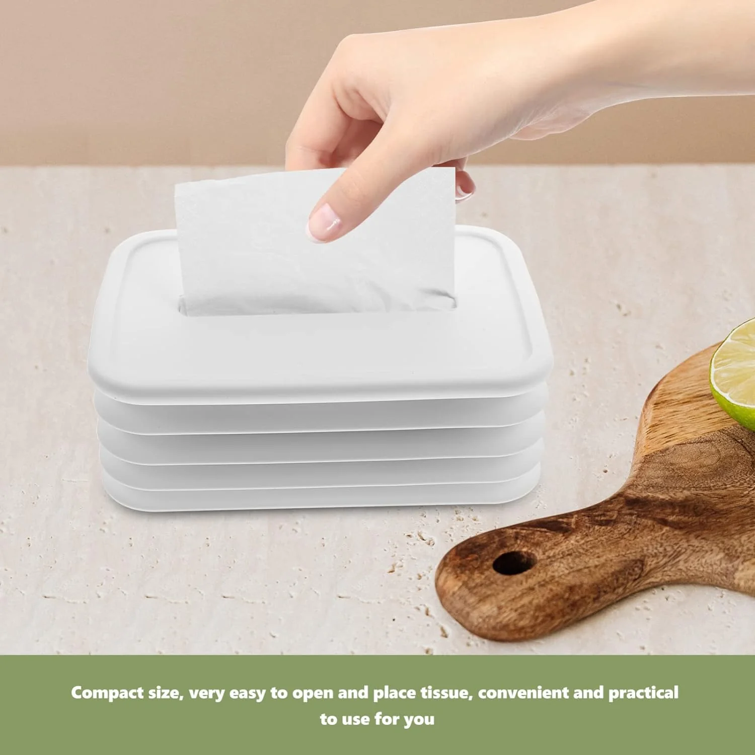 Silicone Tissue Holder – Foldable & Stylish for Home & Office - Image 10
