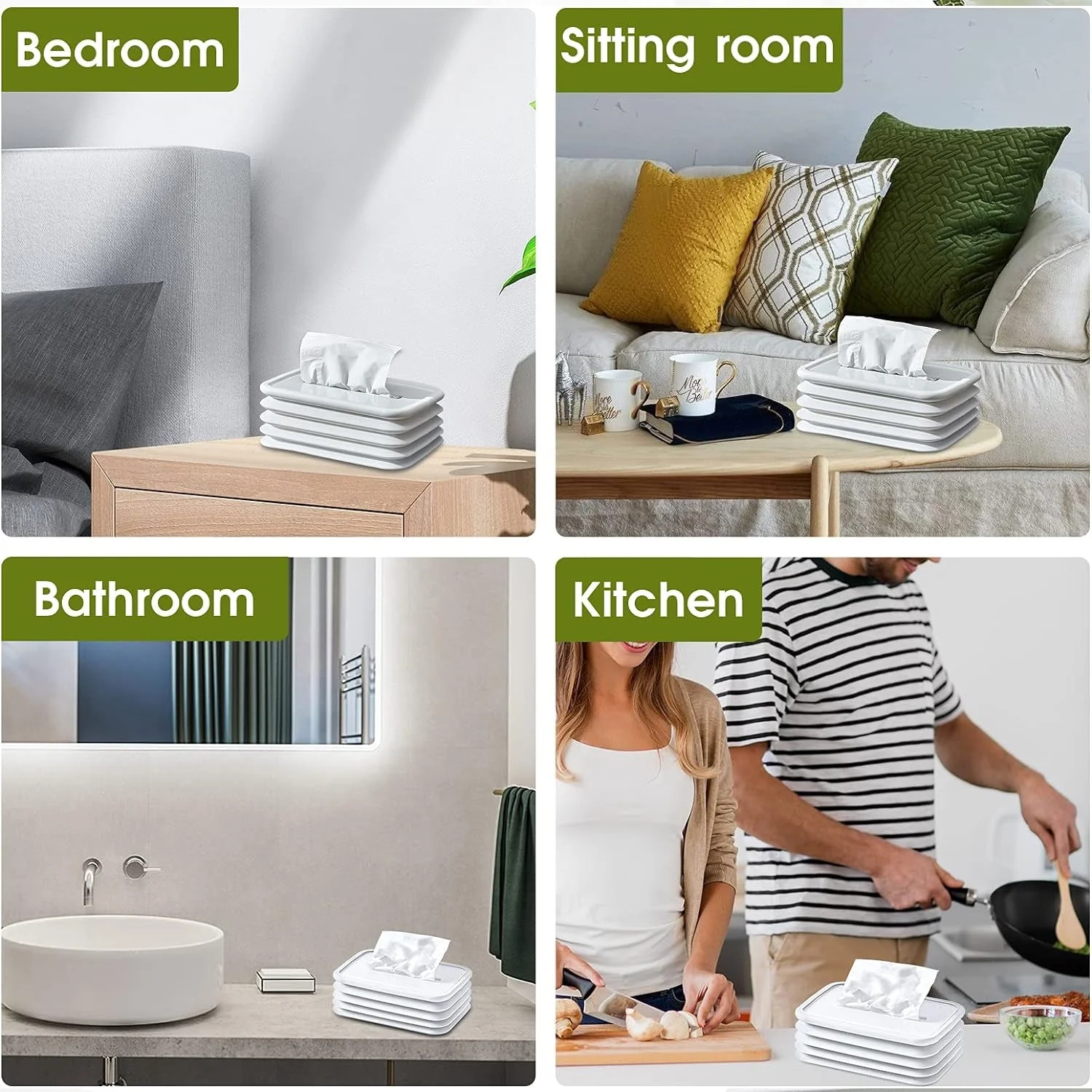Silicone Tissue Holder – Foldable & Stylish for Home & Office - Image 7