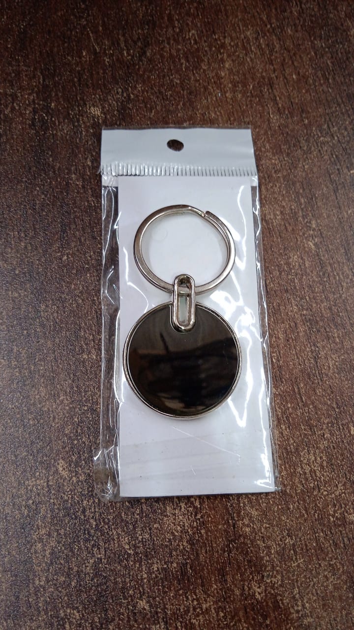 Black Round Metal Keychain – Durable Minimalist Key Organizer - Image 8