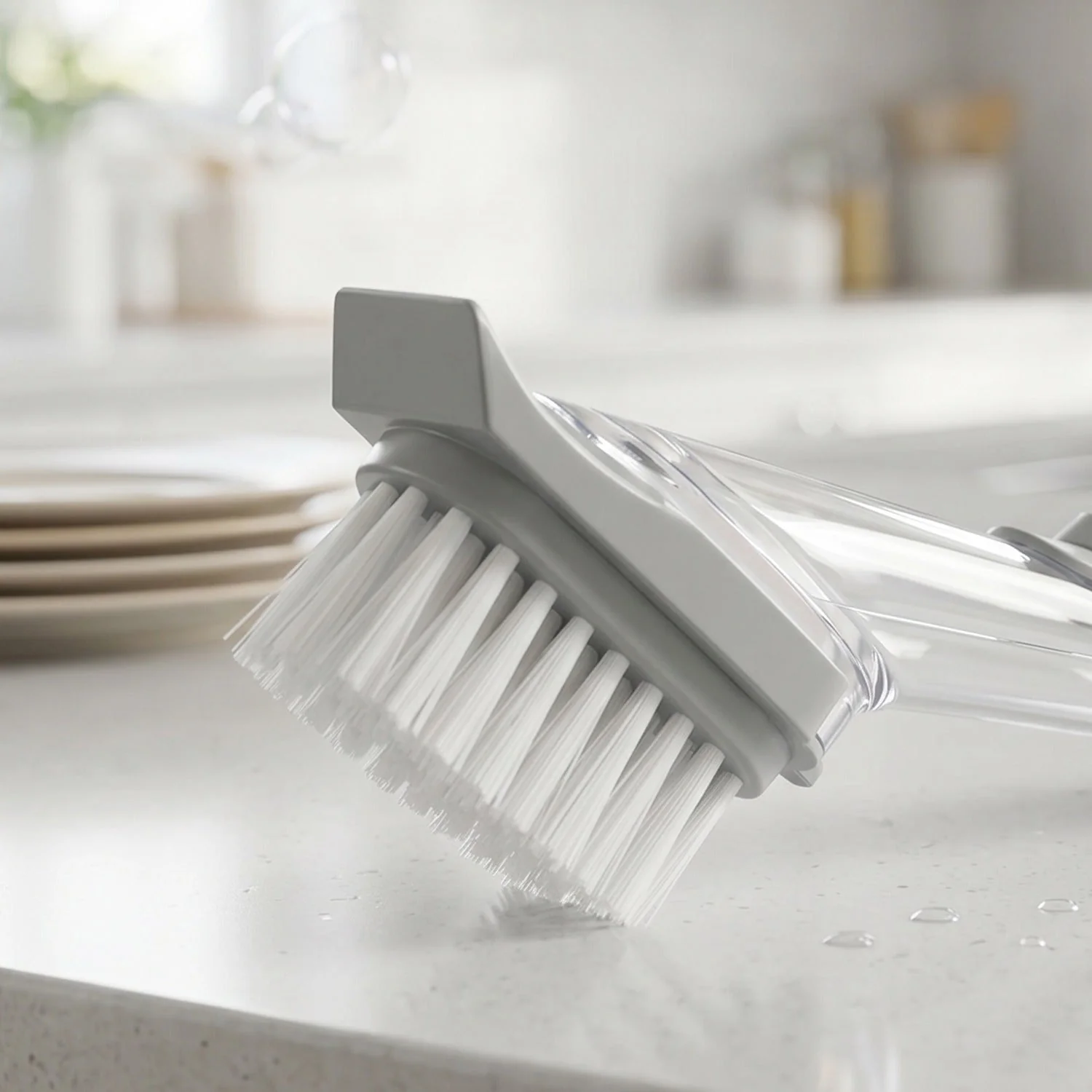 Refillable Soap Dispensing Dish Scrub Brush – Effortless & Hygienic Cleaning - Image 8