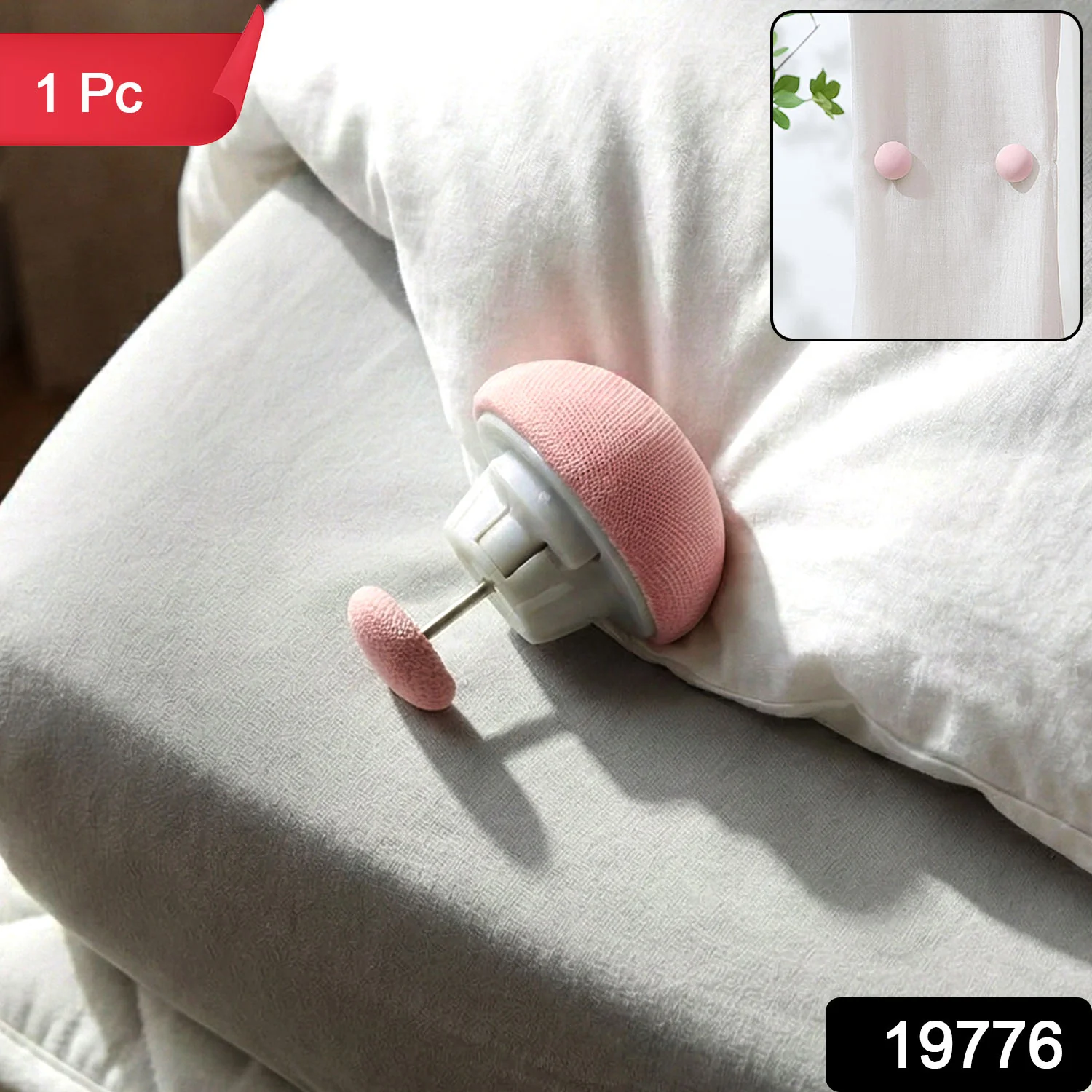 Soft Duvet Button Clip – No-Sew Secure Comforter & Curtain Holder - Image 2