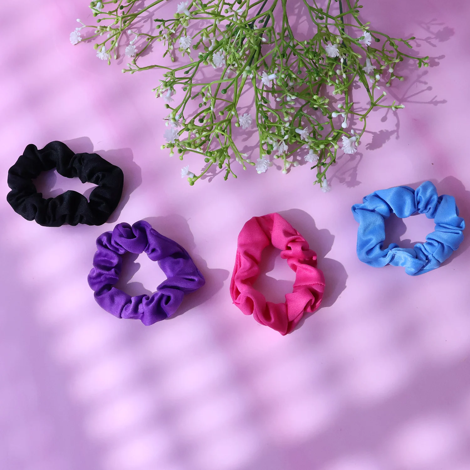 Hair Scrunchies Set – Soft, No-Pull & Crease-Free Bands - Image 3