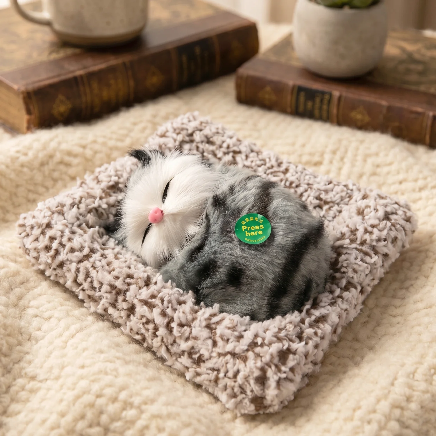 Cute Plush Cat Showpiece – Perfect for Car & Home Decor - Image 5