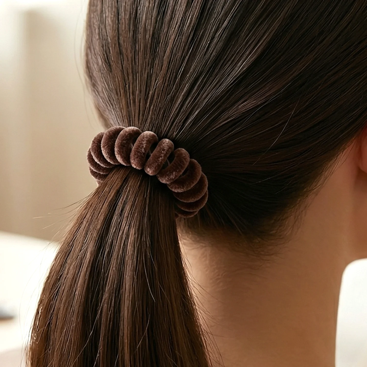 Soft Stretchable Telephone Wire Hair Band – No Crease & Secure Fit - Image 5