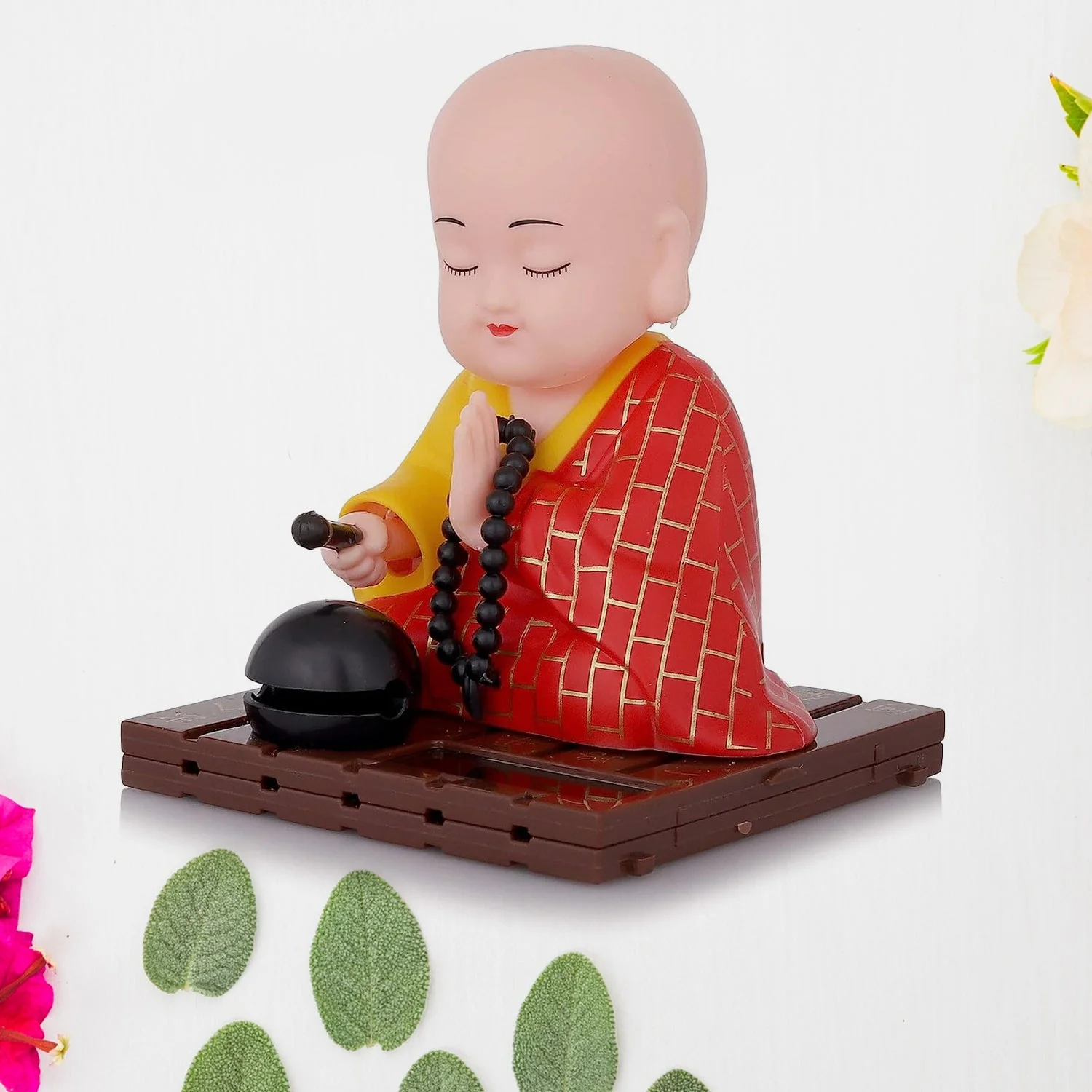 Solar Buddha Statue – Moving Head & Hand Decor | XcelCraft - Image 7