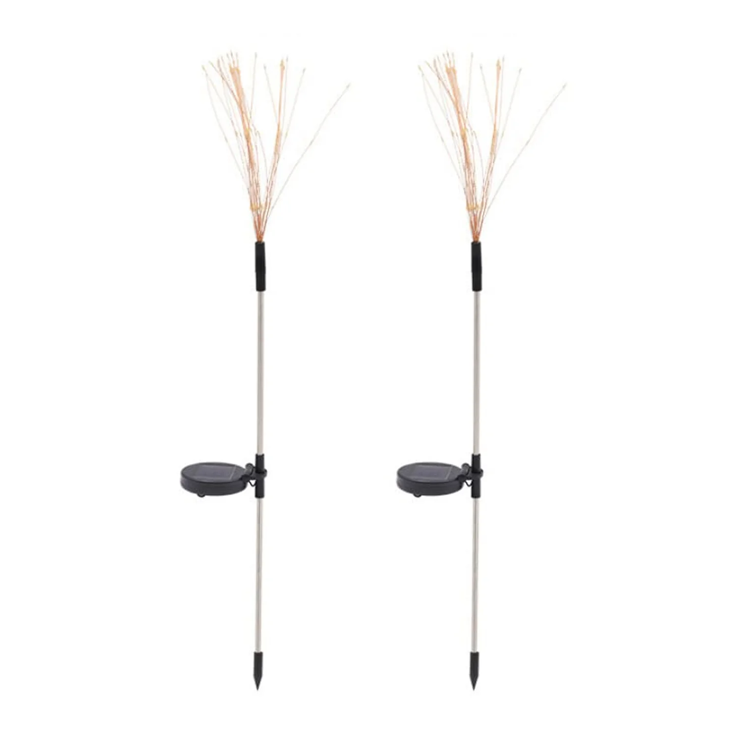 Solar Starburst Garden Lights – Warm White Firework Effect 2 Pc Set - Image 5