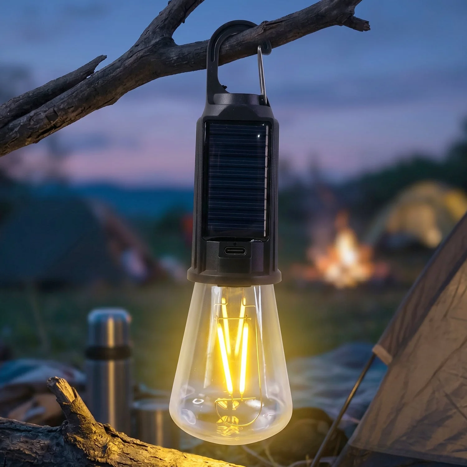 Solar Rechargeable Camping Lamp – Eco-Friendly & Portable Lighting - Image 9