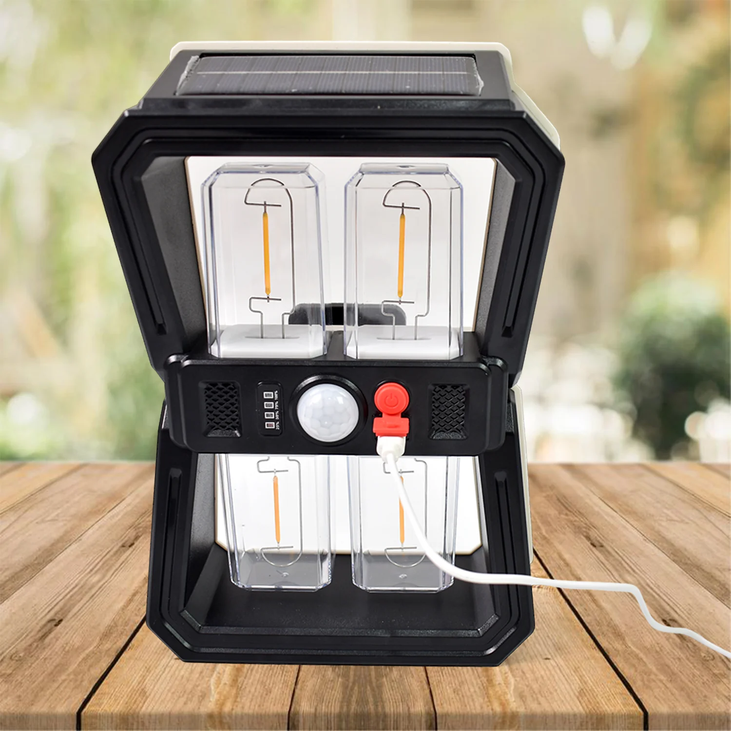 Solar Wall Lantern – 3 Modes & Motion Sensor | Indo Glow - Image 4